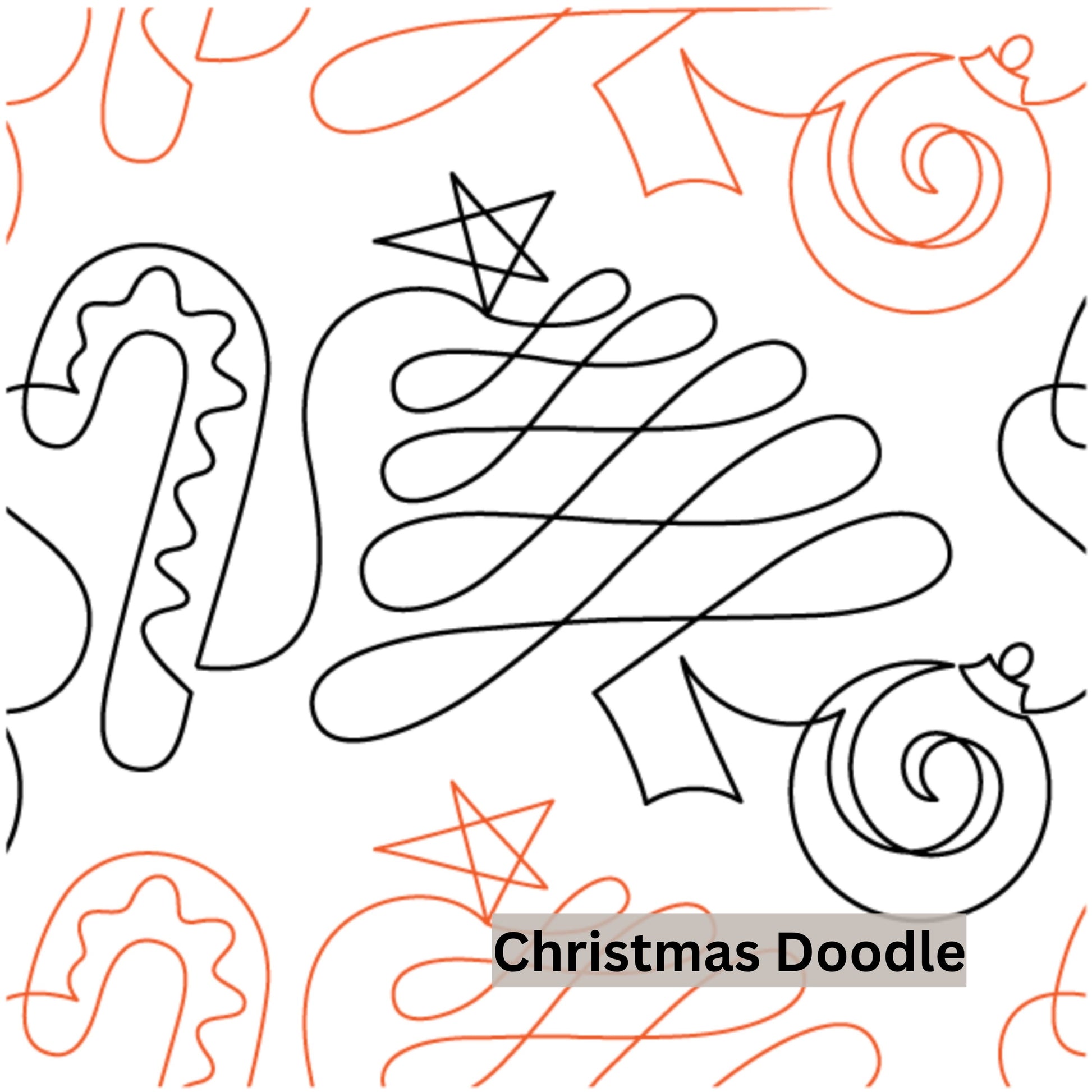 Christmas and Winter Snow Patterns Pantograph Patterns for Edge to Edge for Longarm Quilting - Good Vibes Quilt Shop