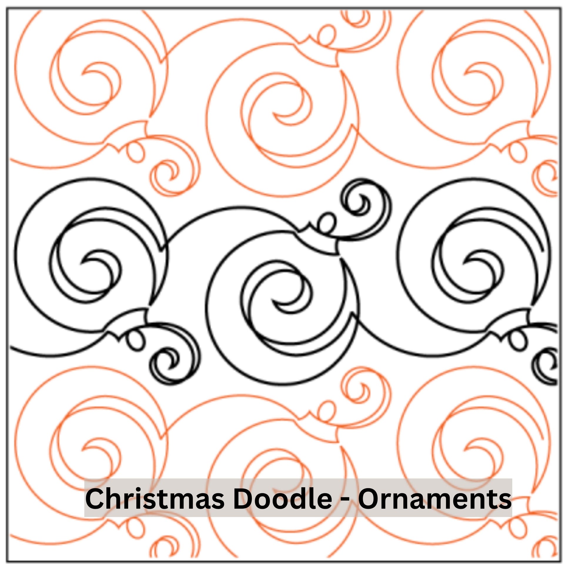 Christmas and Winter Snow Patterns Pantograph Patterns for Edge to Edge for Longarm Quilting - Good Vibes Quilt Shop