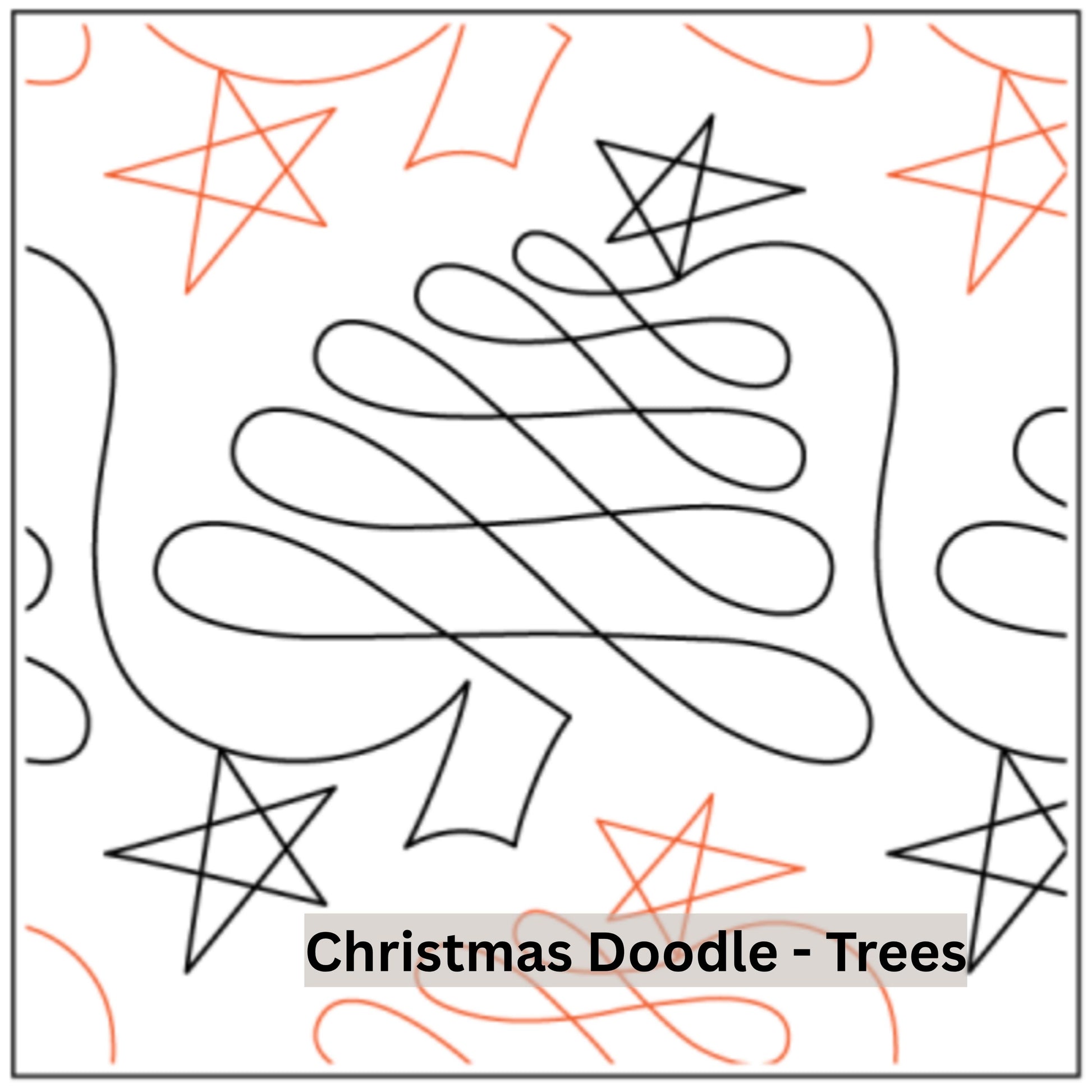 Christmas and Winter Snow Patterns Pantograph Patterns for Edge to Edge for Longarm Quilting - Good Vibes Quilt Shop