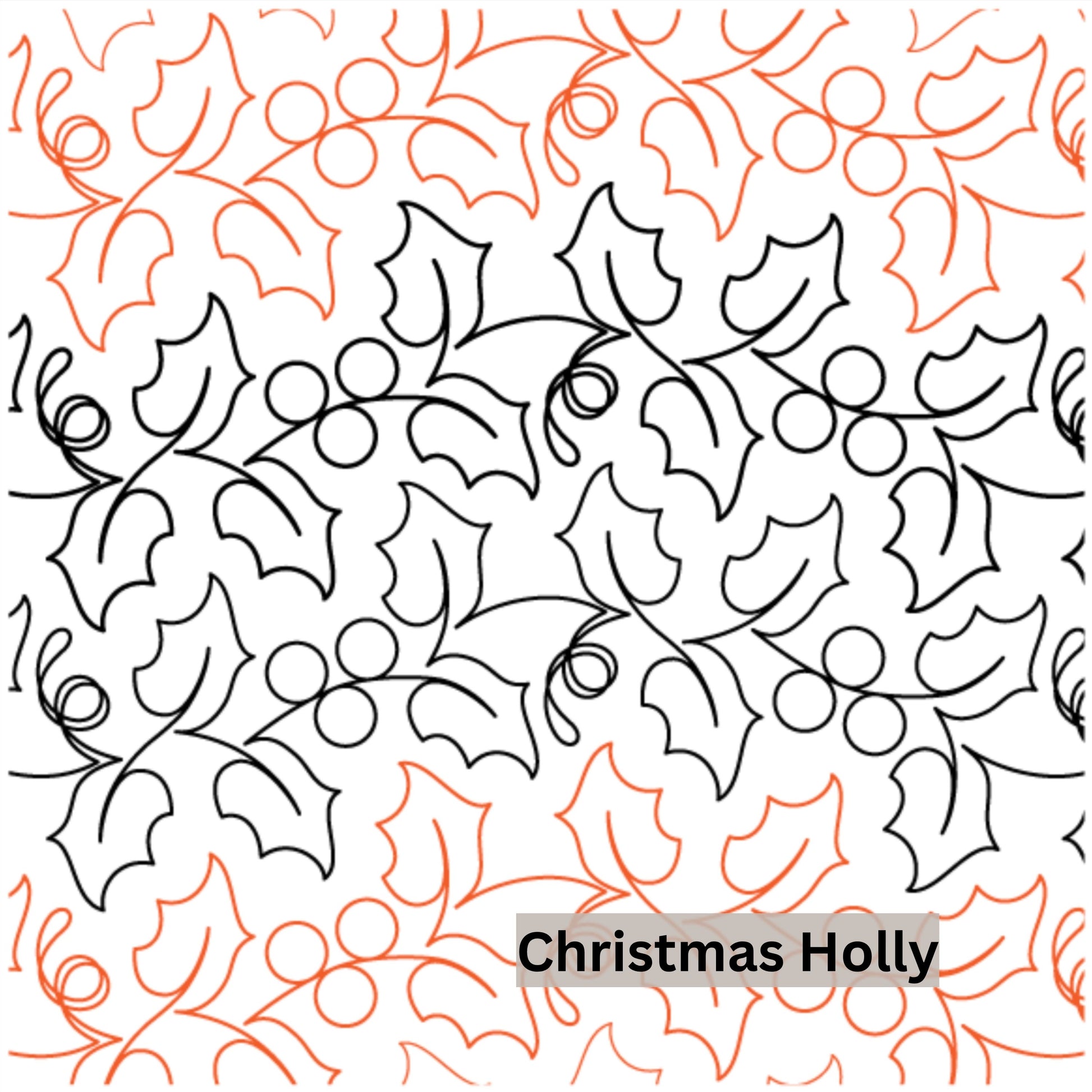 Christmas and Winter Snow Patterns Pantograph Patterns for Edge to Edge for Longarm Quilting - Good Vibes Quilt Shop