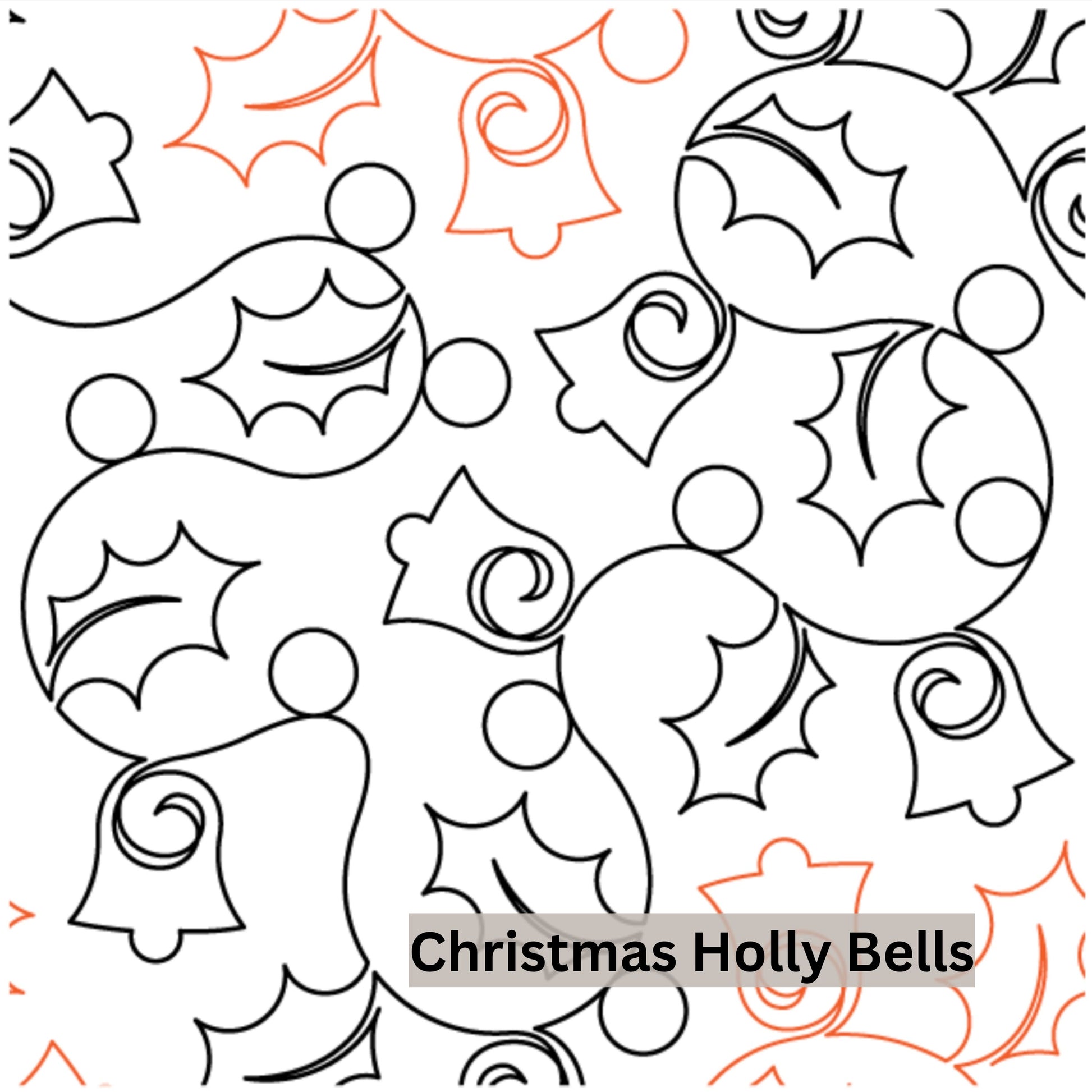 Christmas and Winter Snow Patterns Pantograph Patterns for Edge to Edge for Longarm Quilting - Good Vibes Quilt Shop