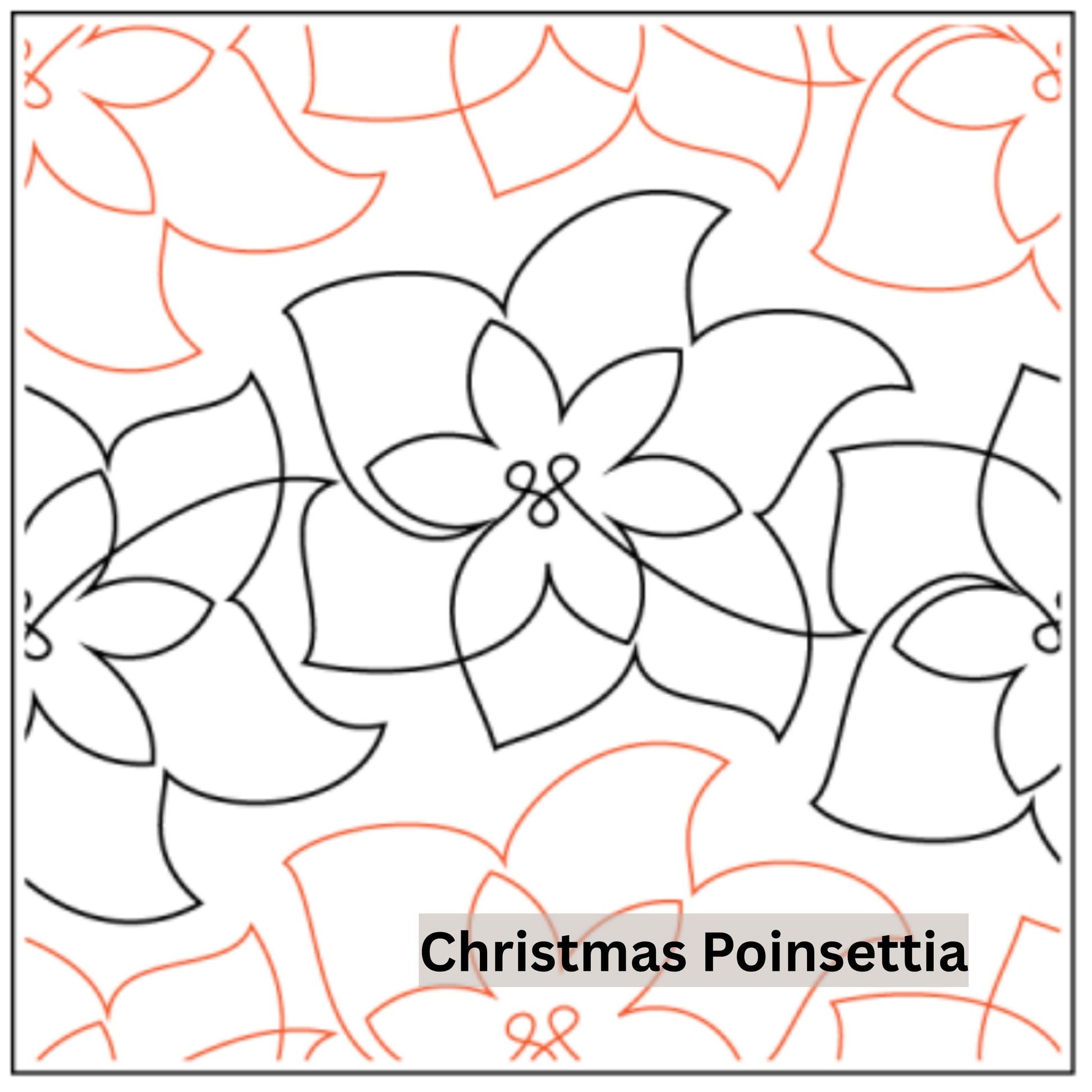 Christmas and Winter Snow Patterns Pantograph Patterns for Edge to Edge for Longarm Quilting - Good Vibes Quilt Shop