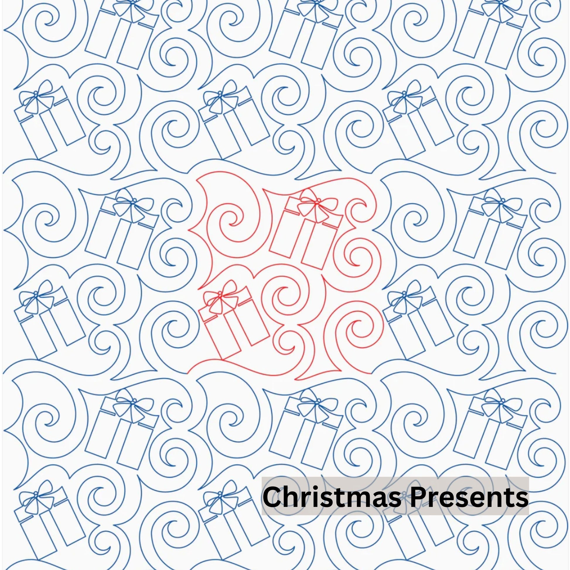 Christmas and Winter Snow Patterns Pantograph Patterns for Edge to Edge for Longarm Quilting - Good Vibes Quilt Shop