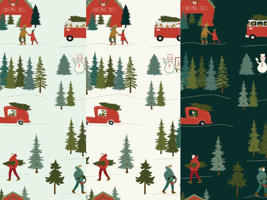 Christmas is in Town, designed by Sandy Gervais, Fat Quarter Bundle, 31 skus, PREORDER - Good Vibes Quilt Shop