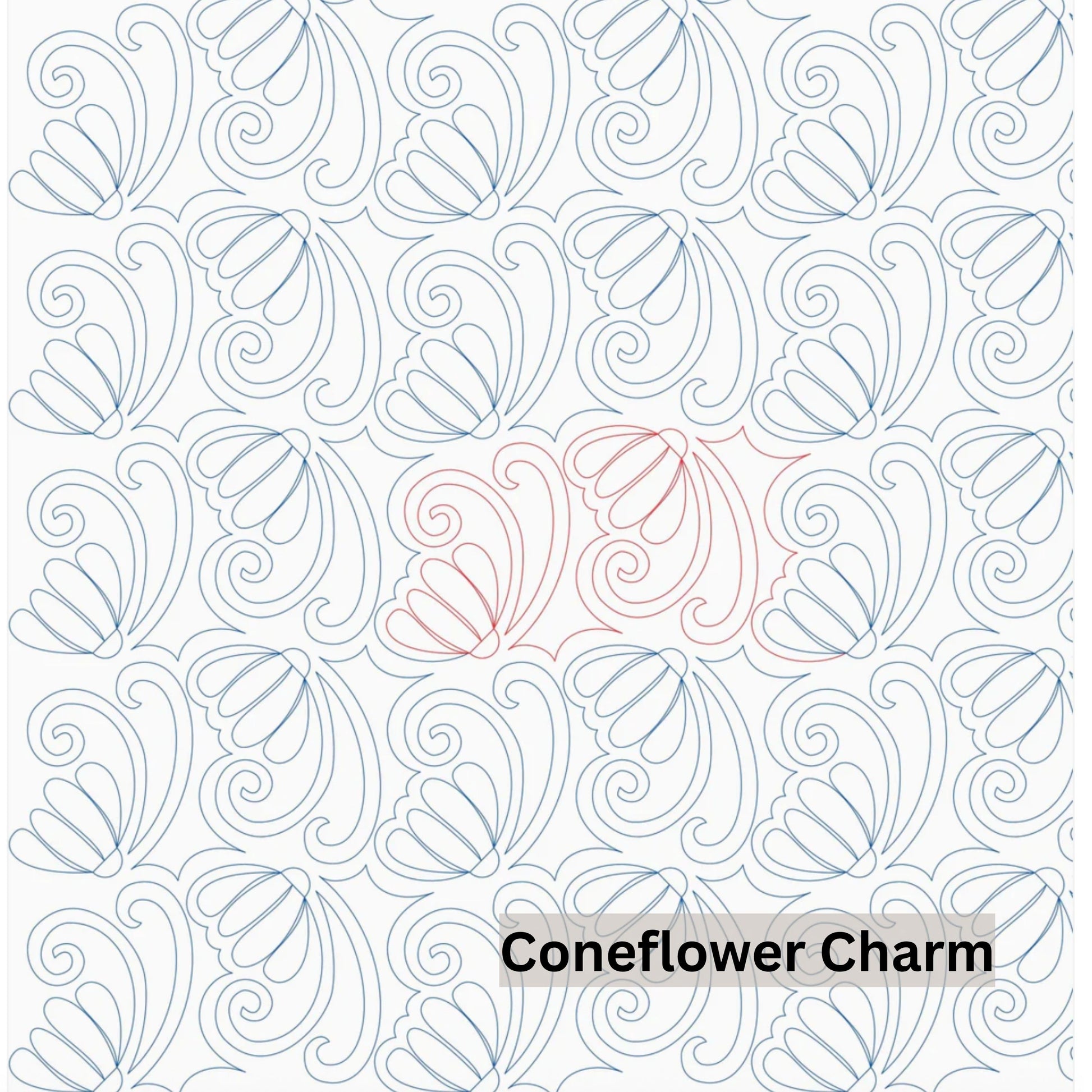 Flowers and Feathers Patterns Pantograph Patterns for Edge to Edge for Longarm Quilting - Good Vibes Quilt Shop