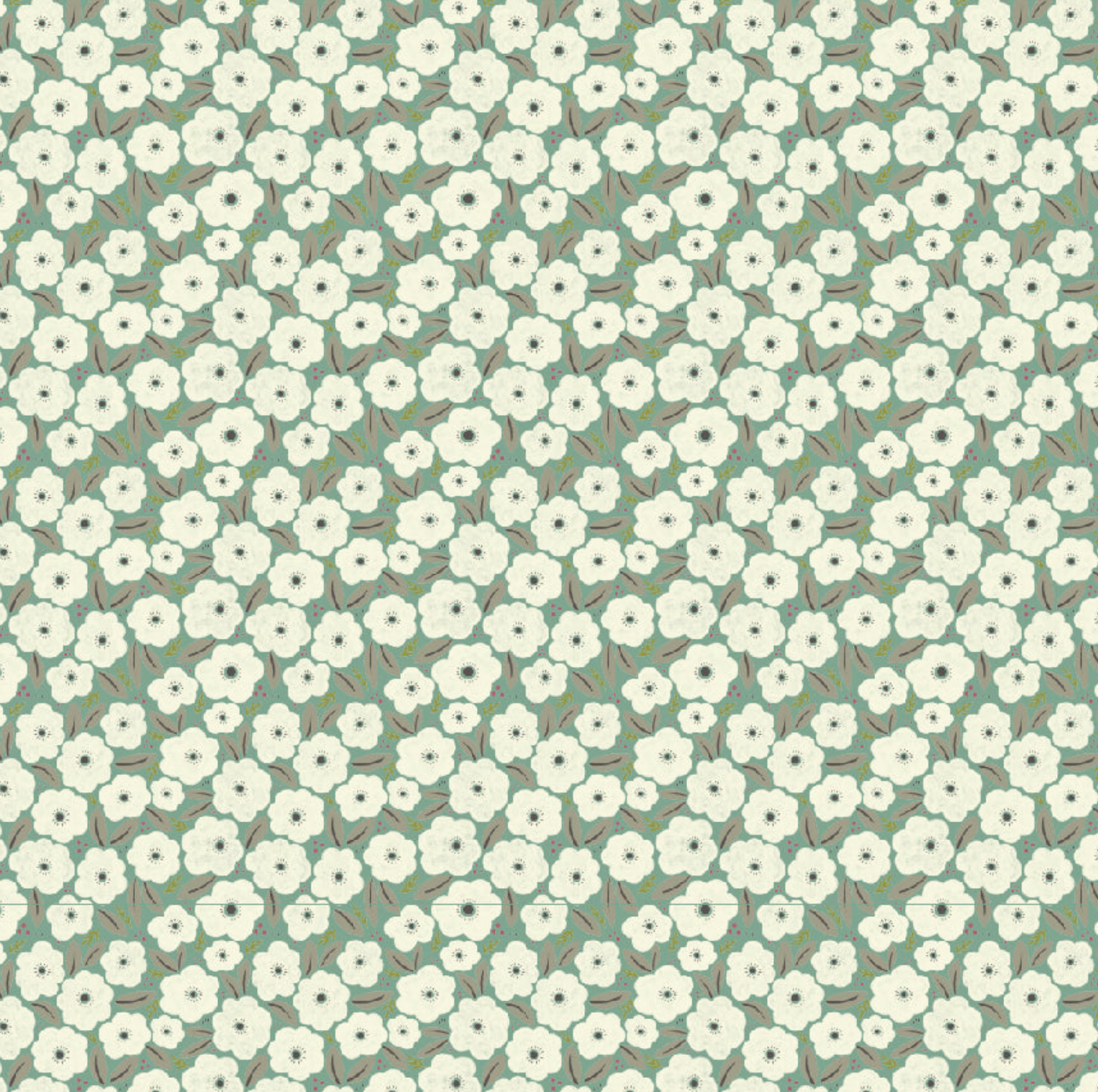 Cottage Charm, Always Anemone Teal, CH24754, sold by the 1/2 yard, *PREORDER - Good Vibes Quilt Shop