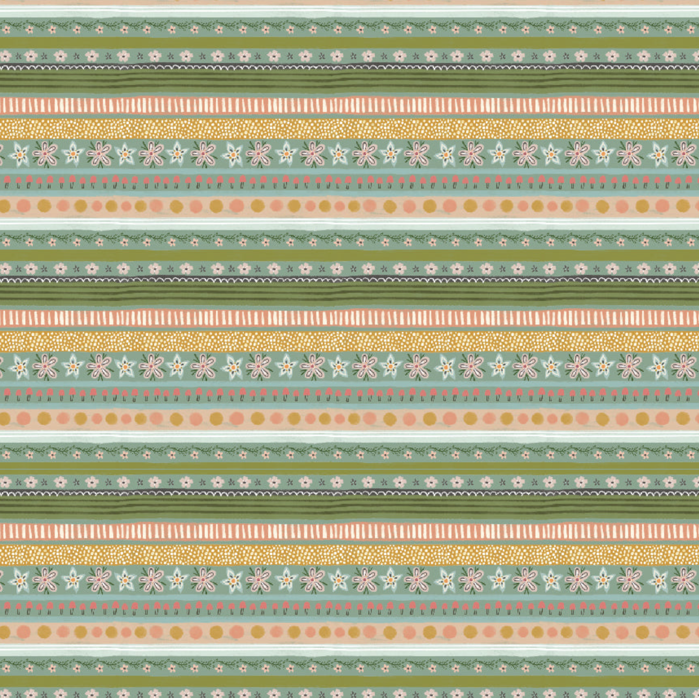 Cottage Charm, Garden Stripe Teal, CH24760, sold by the 1/2 yard, *PREORDER - Good Vibes Quilt Shop