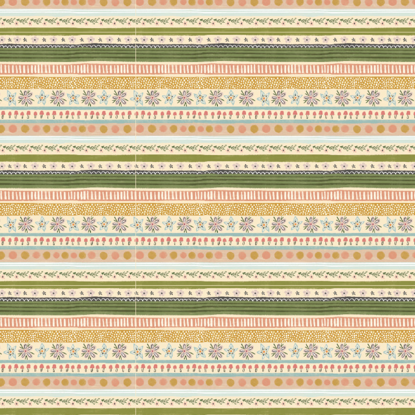 Cottage Charm, Garden Stripe Yellow, CH24758, sold by the 1/2 yard, *PREORDER - Good Vibes Quilt Shop