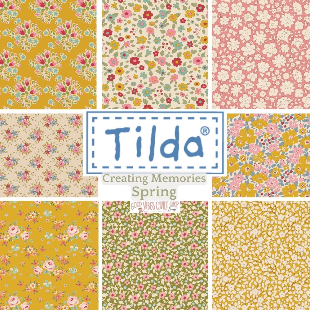 Gracie Yellow, 130117, Spring Creating Memories, sold by the 1/2 yard, *PREORDER - Good Vibes Quilt Shop