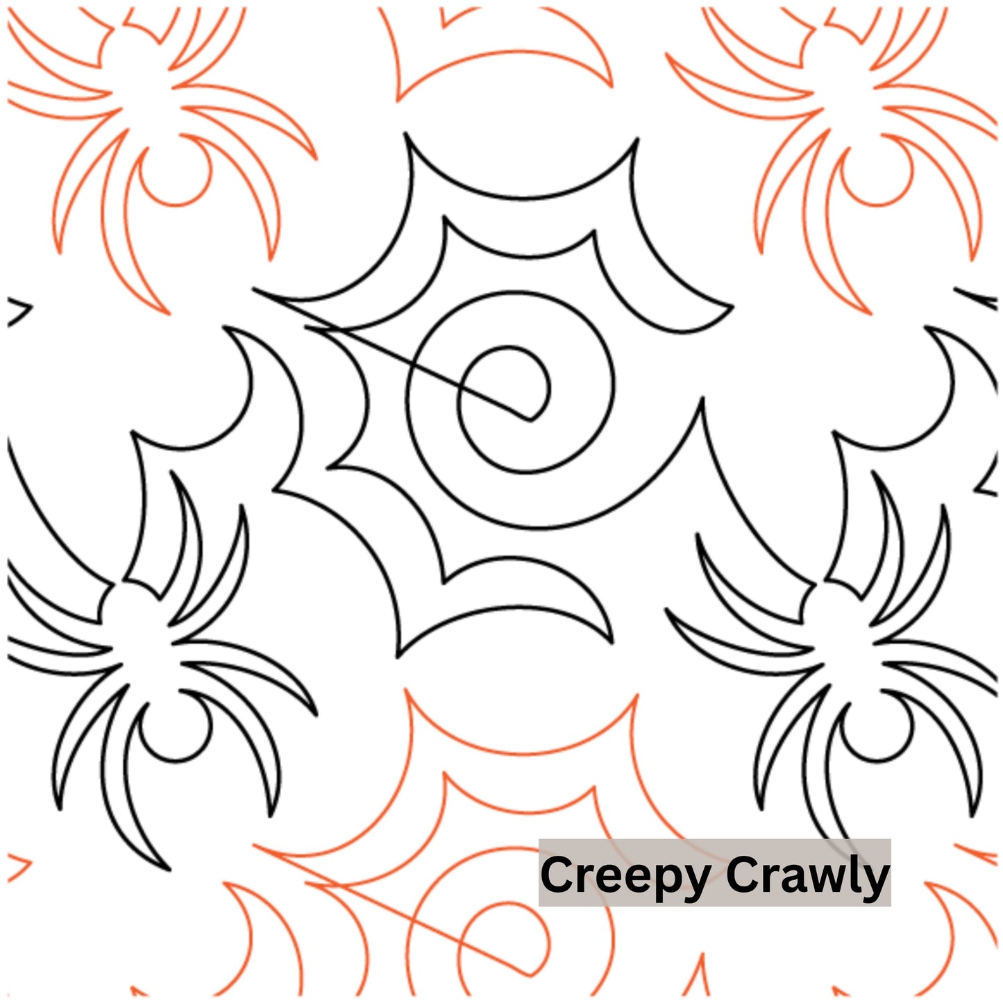 Halloween and Fall Pantographs Patterns for Edge to Edge for Longarm Quilting - Good Vibes Quilt Shop