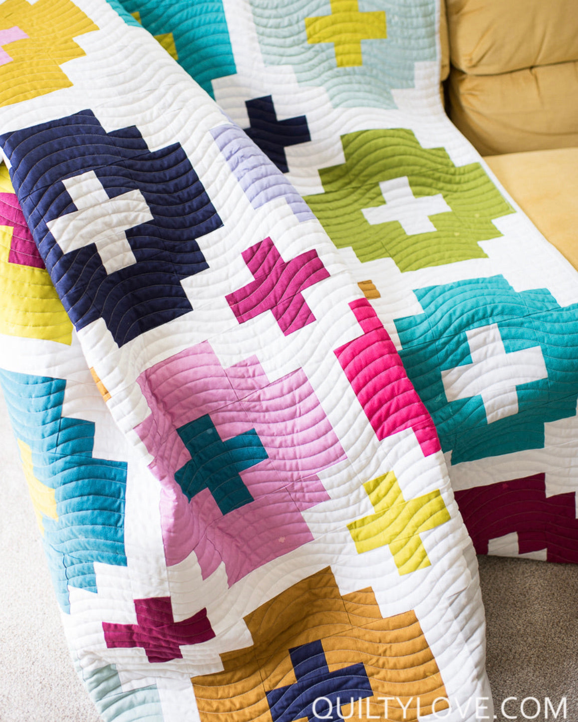 CROSS TILES Quilty Love Pattern by Emily Dennis #107 - Good Vibes Quilt Shop