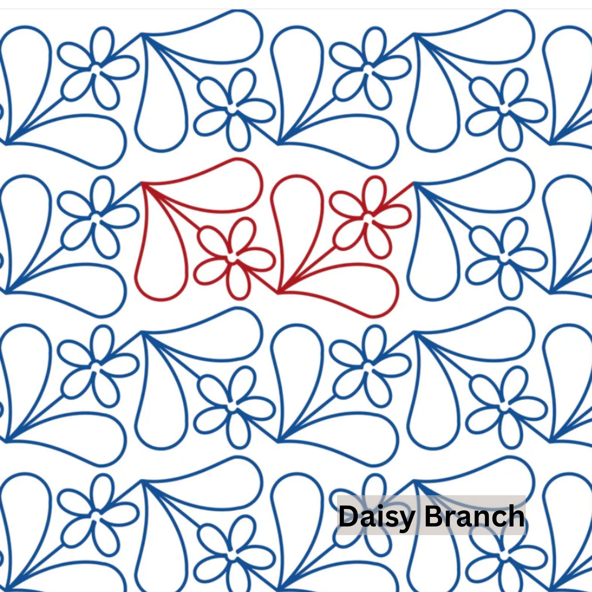 Flowers and Feathers Patterns Pantograph Patterns for Edge to Edge for Longarm Quilting - Good Vibes Quilt Shop