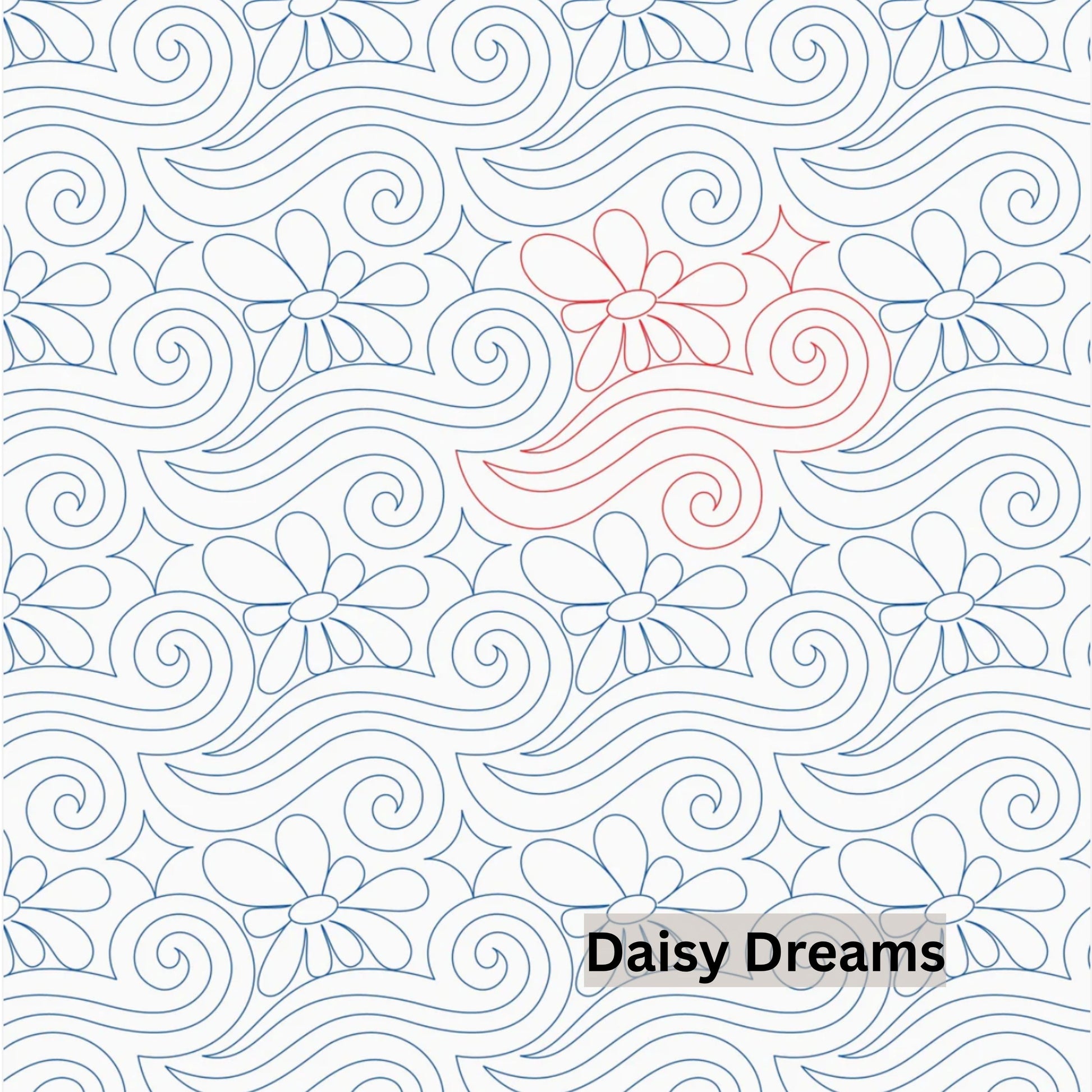 Flowers and Feathers Patterns Pantograph Patterns for Edge to Edge for Longarm Quilting - Good Vibes Quilt Shop