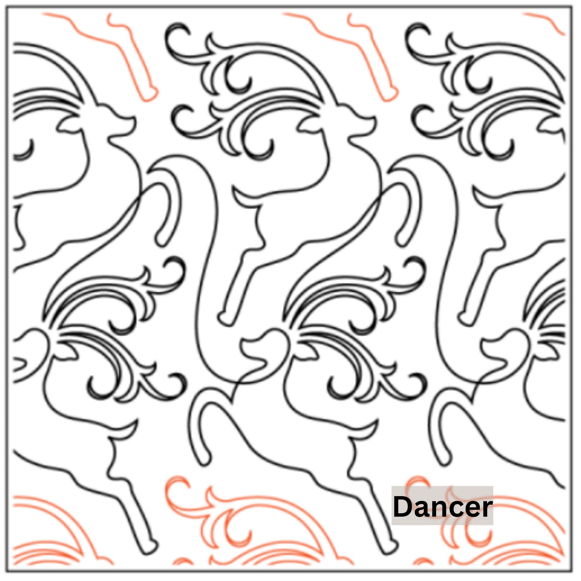 Christmas and Winter Snow Patterns Pantograph Patterns for Edge to Edge for Longarm Quilting - Good Vibes Quilt Shop
