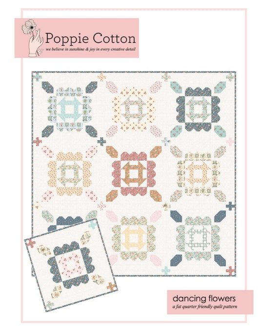 Dancing Flowers Quilt Pattern, for the Garden Picnic Collection - Good Vibes Quilt Shop
