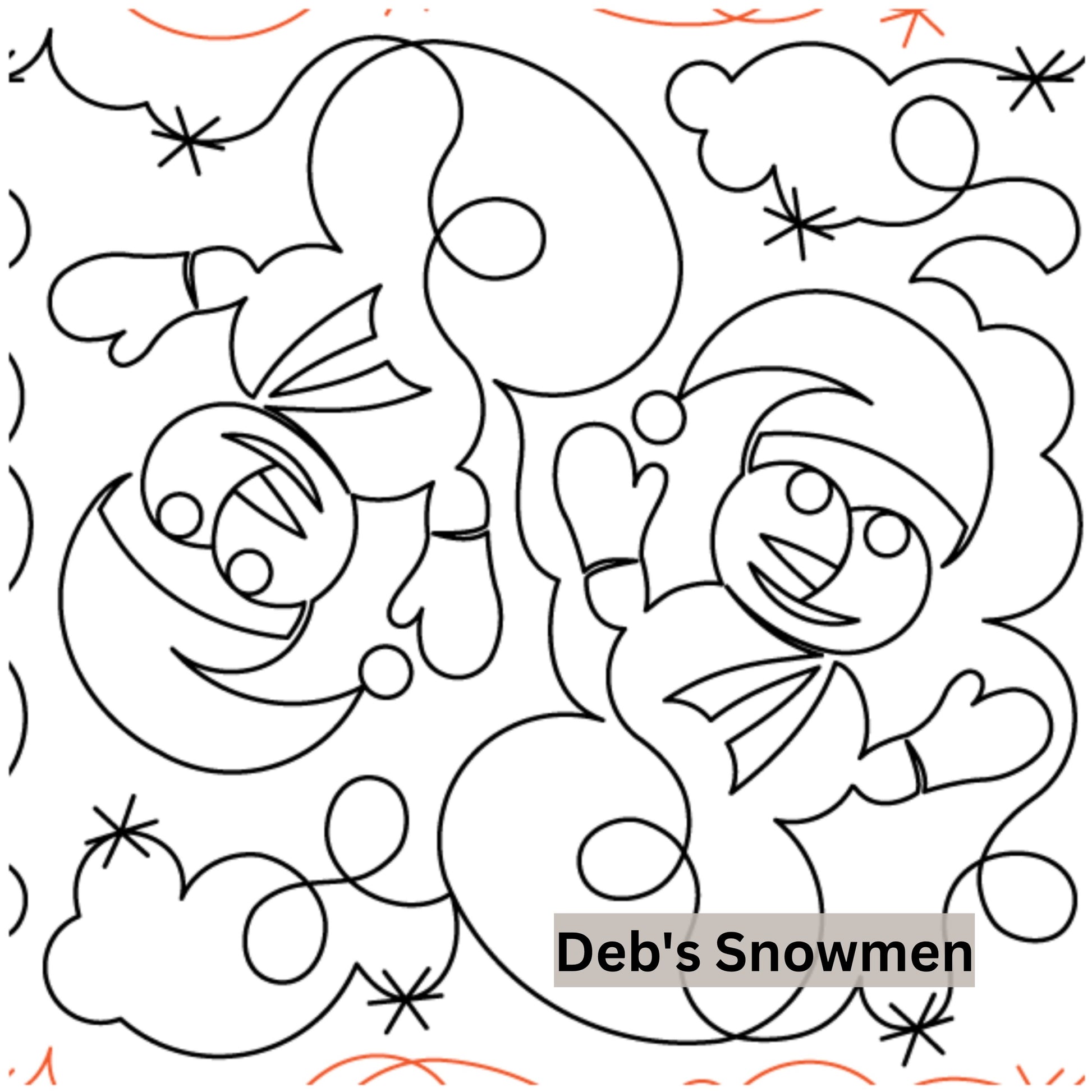 Christmas and Winter Snow Patterns Pantograph Patterns for Edge to Edge for Longarm Quilting - Good Vibes Quilt Shop