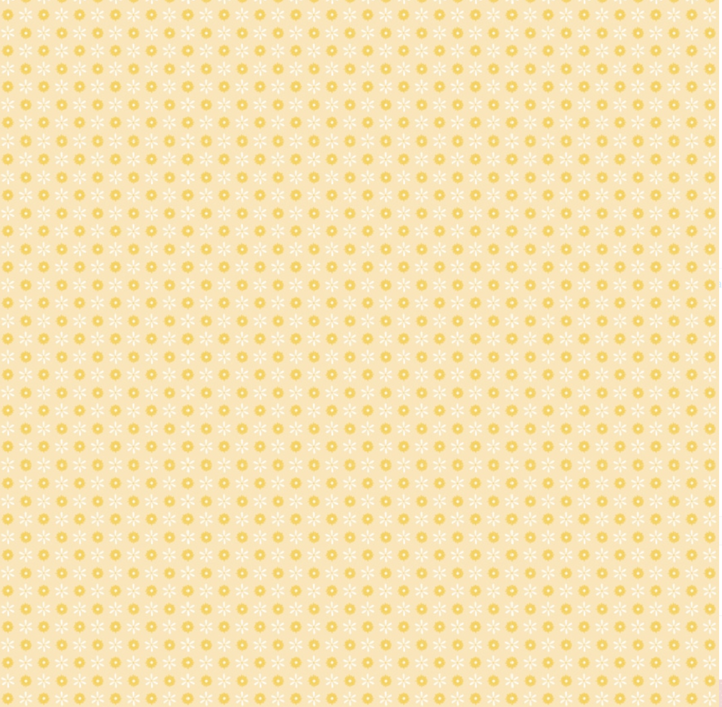 Delightful Department Store Daisy Yellow DS23213 fabric by Amy Jordan for Poppie Cotton, clearance 1-yard piece.