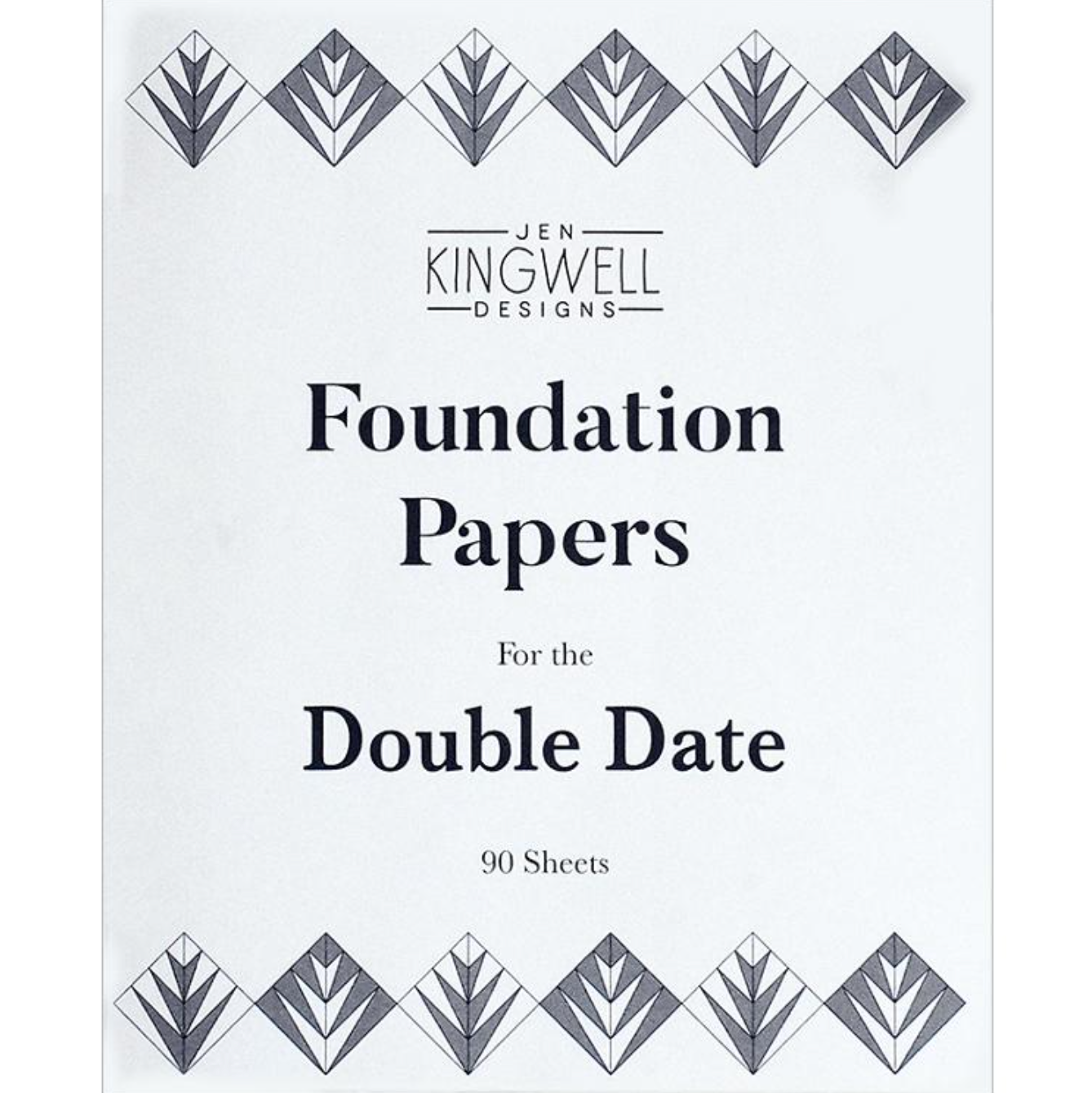 Double Date Foundation Papers by Jen Kingwell Designs JKD 8892 - Good Vibes Quilt Shop
