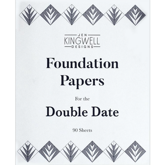 Double Date Foundation Papers by Jen Kingwell Designs JKD 8892 - Good Vibes Quilt Shop