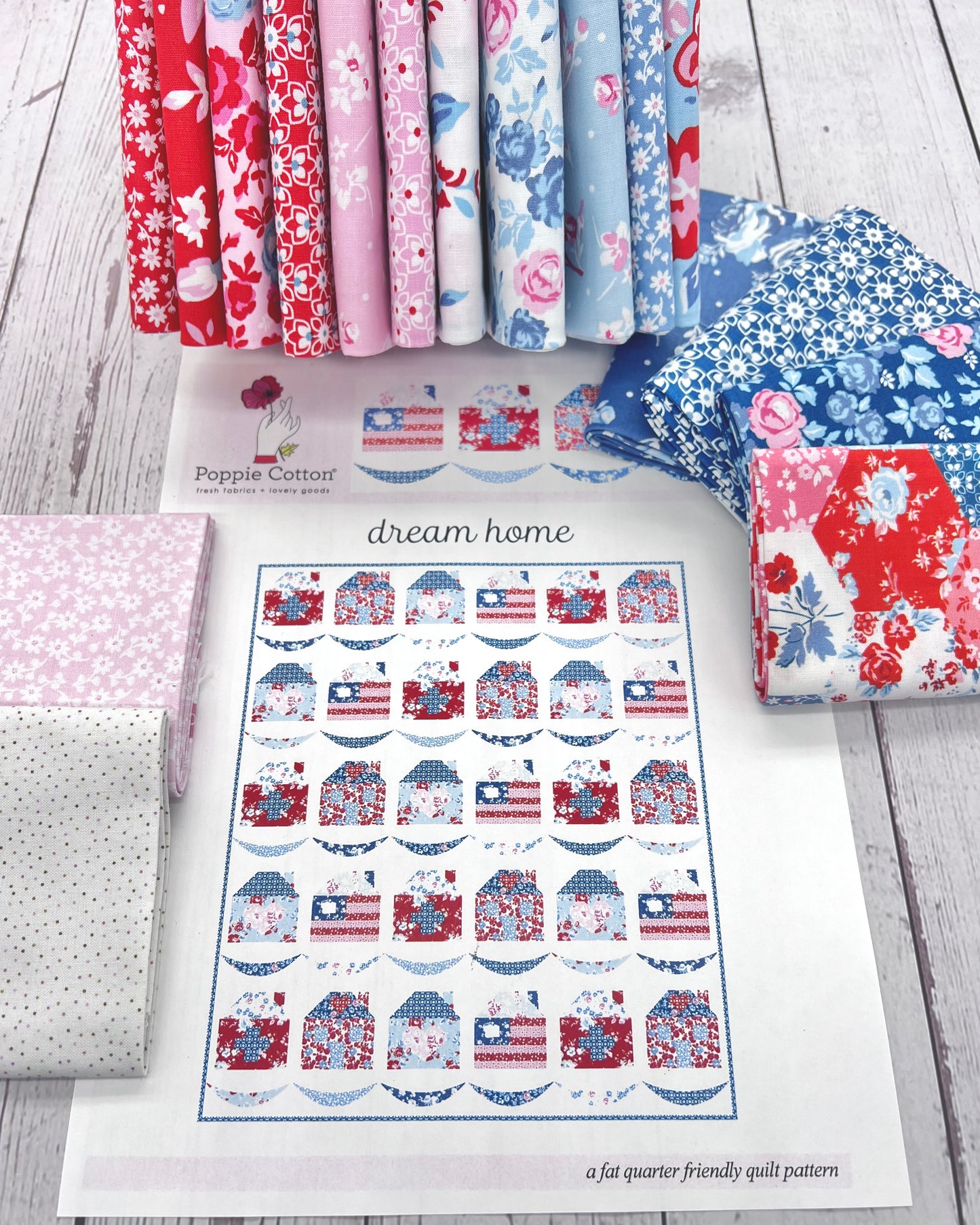 Dream Home KIT w/ PATTERN, for the Elise Fabric Collection, EE25160-KIT - Good Vibes Quilt Shop