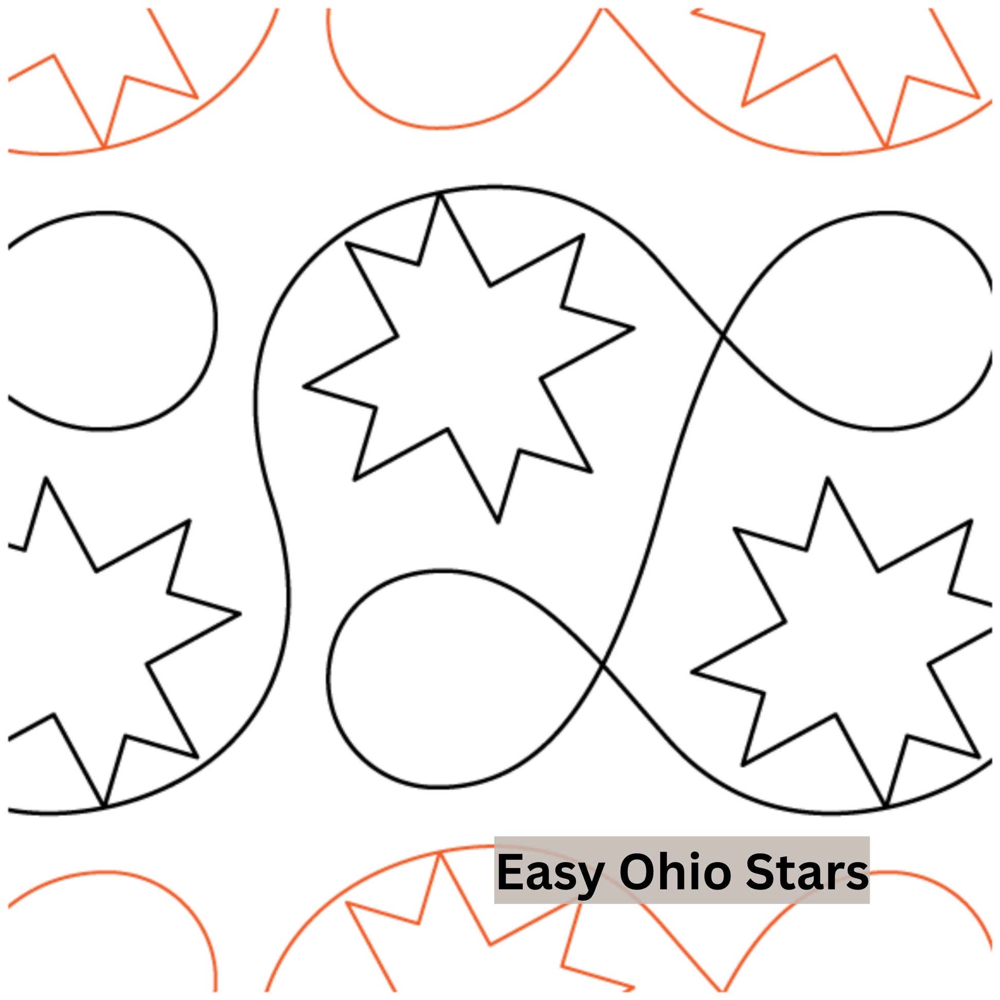 Novelty Pantograph Patterns for Edge to Edge for Longarm Quilting - Good Vibes Quilt Shop