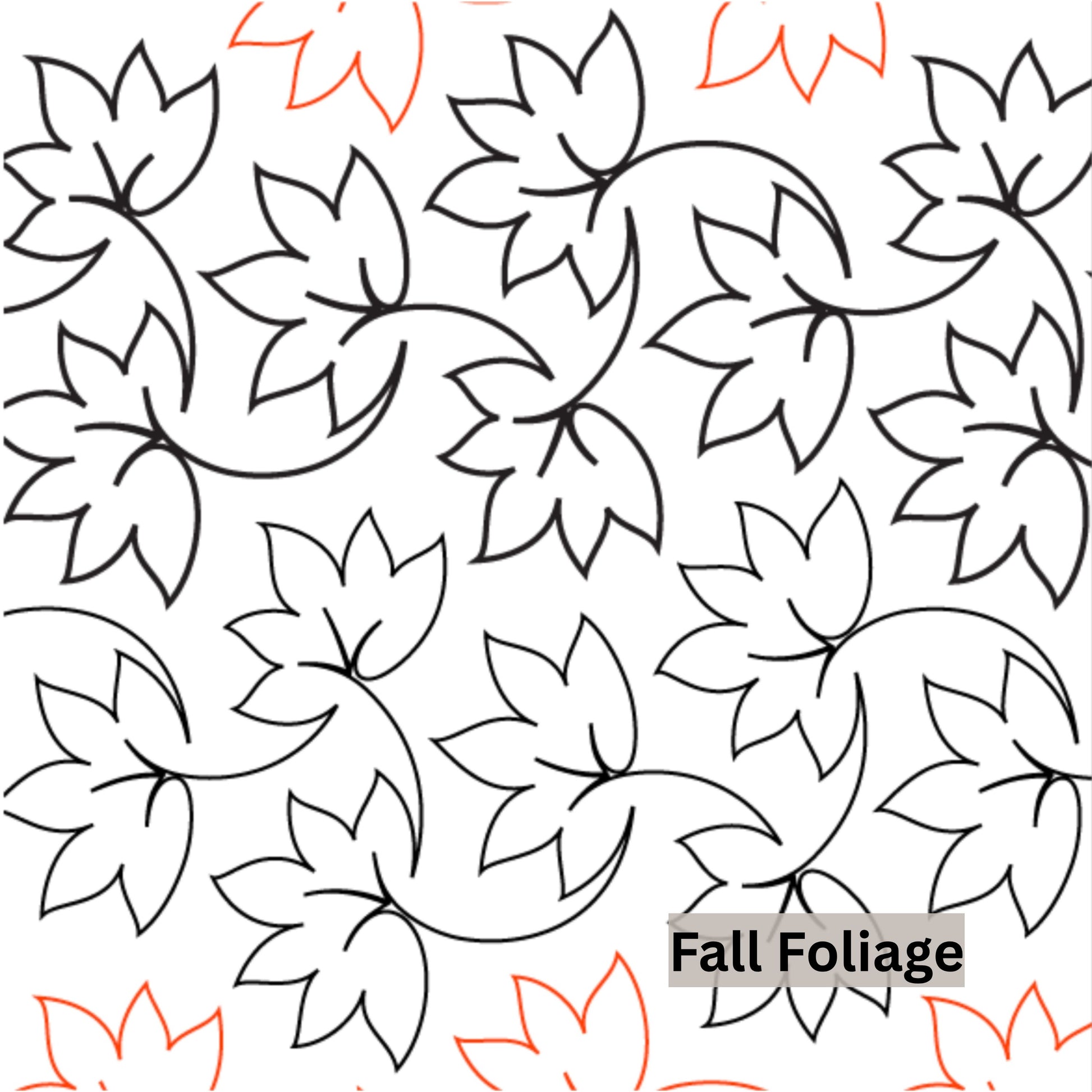 Halloween and Fall Pantographs Patterns for Edge to Edge for Longarm Quilting - Good Vibes Quilt Shop