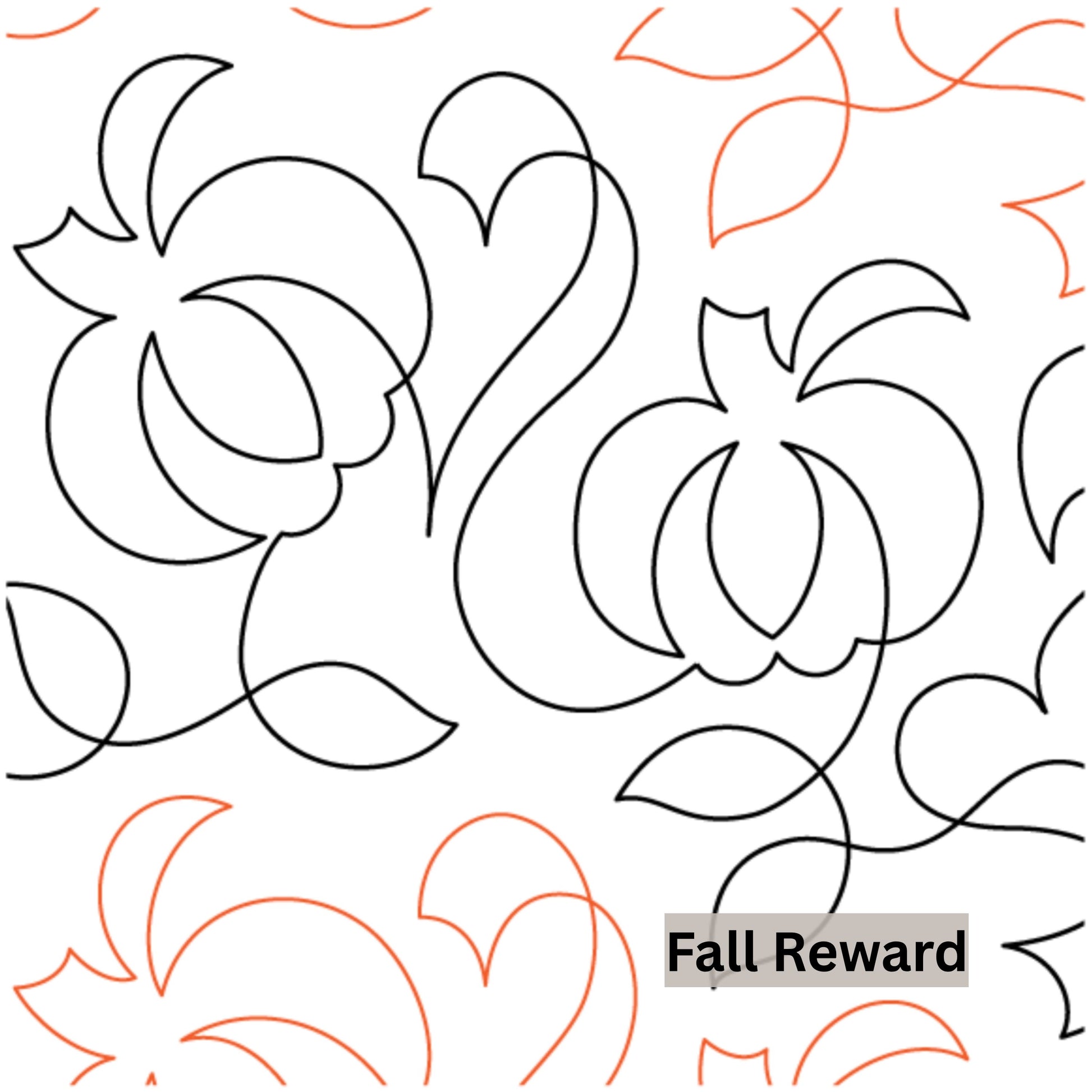 Halloween and Fall Pantographs Patterns for Edge to Edge for Longarm Quilting - Good Vibes Quilt Shop