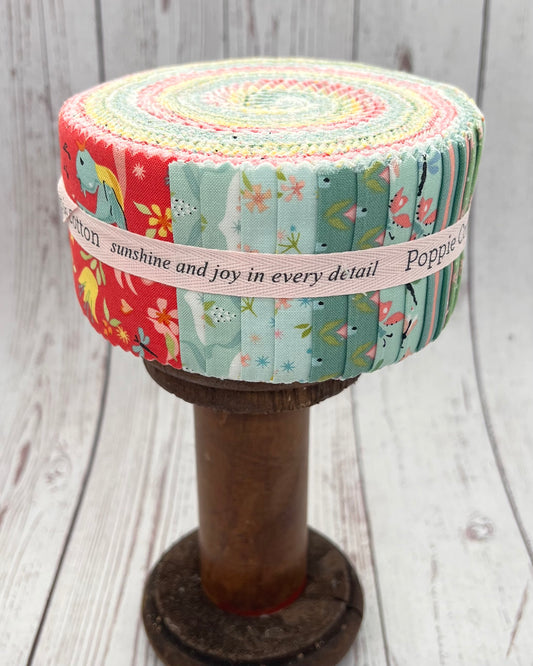 Finding Wonder Fabric, 2.5" Strips Precut, 21 Prints with 42 pieces - Good Vibes Quilt Shop