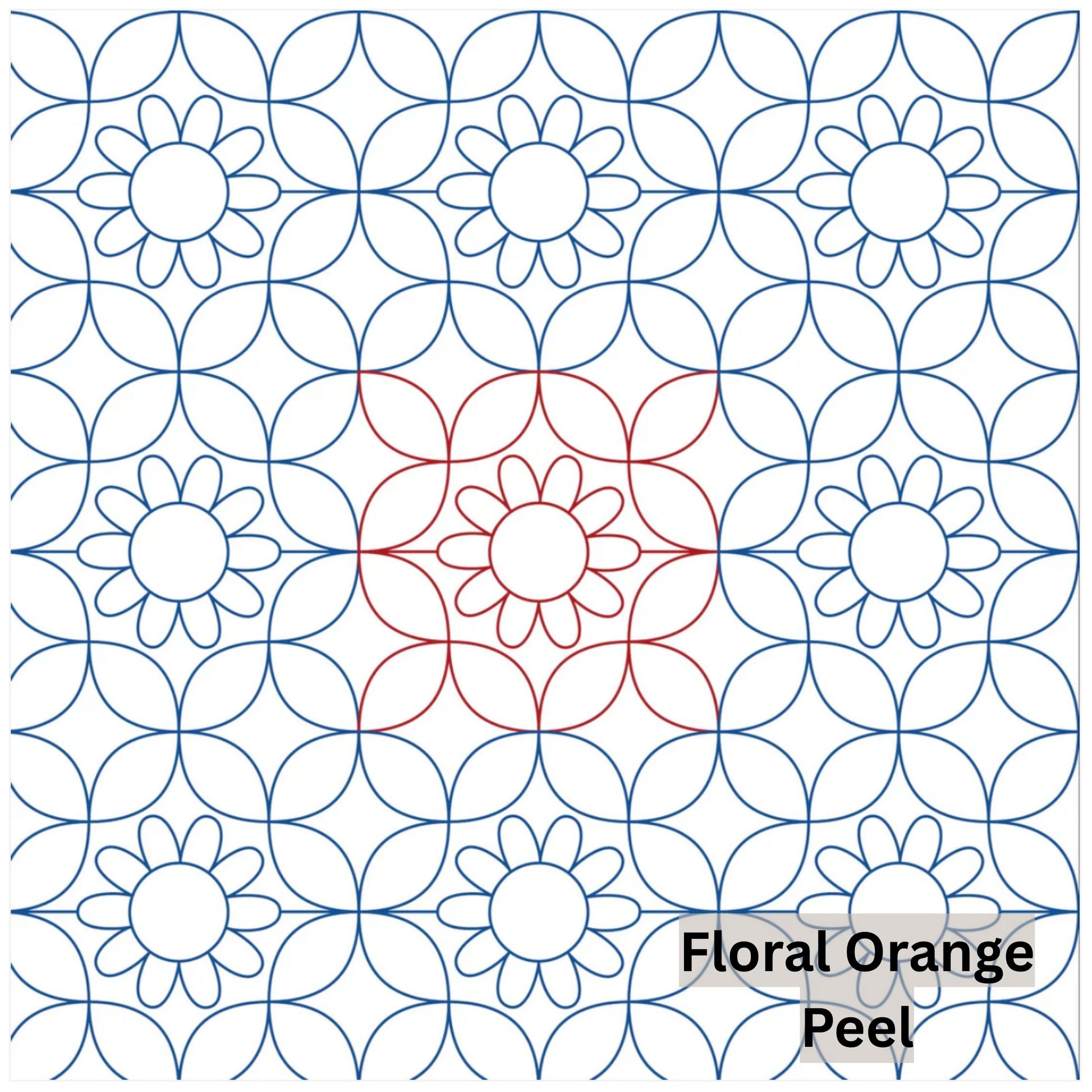 Flowers and Feathers Patterns Pantograph Patterns for Edge to Edge for Longarm Quilting - Good Vibes Quilt Shop
