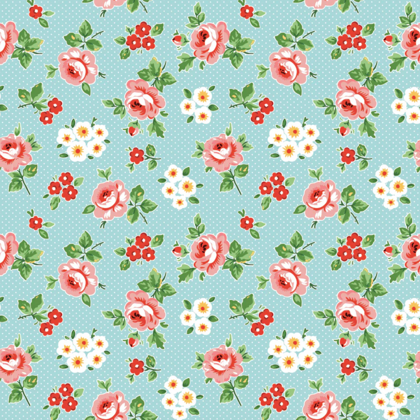 Flower Market, Hand Picked Blue FM25407, PREORDER!! - Good Vibes Quilt Shop