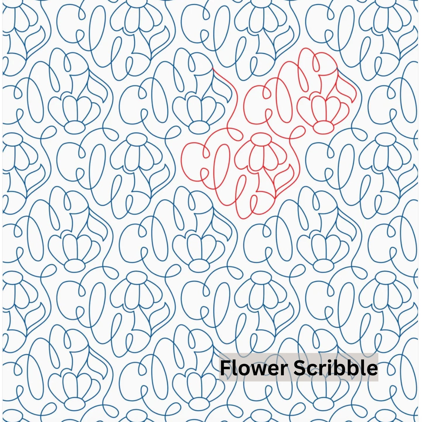 Flowers and Feathers Patterns Pantograph Patterns for Edge to Edge for Longarm Quilting - Good Vibes Quilt Shop