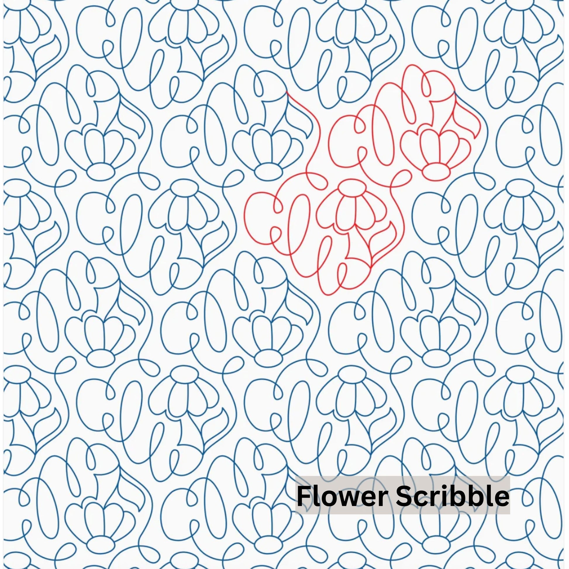 Flowers and Feathers Patterns Pantograph Patterns for Edge to Edge for Longarm Quilting - Good Vibes Quilt Shop