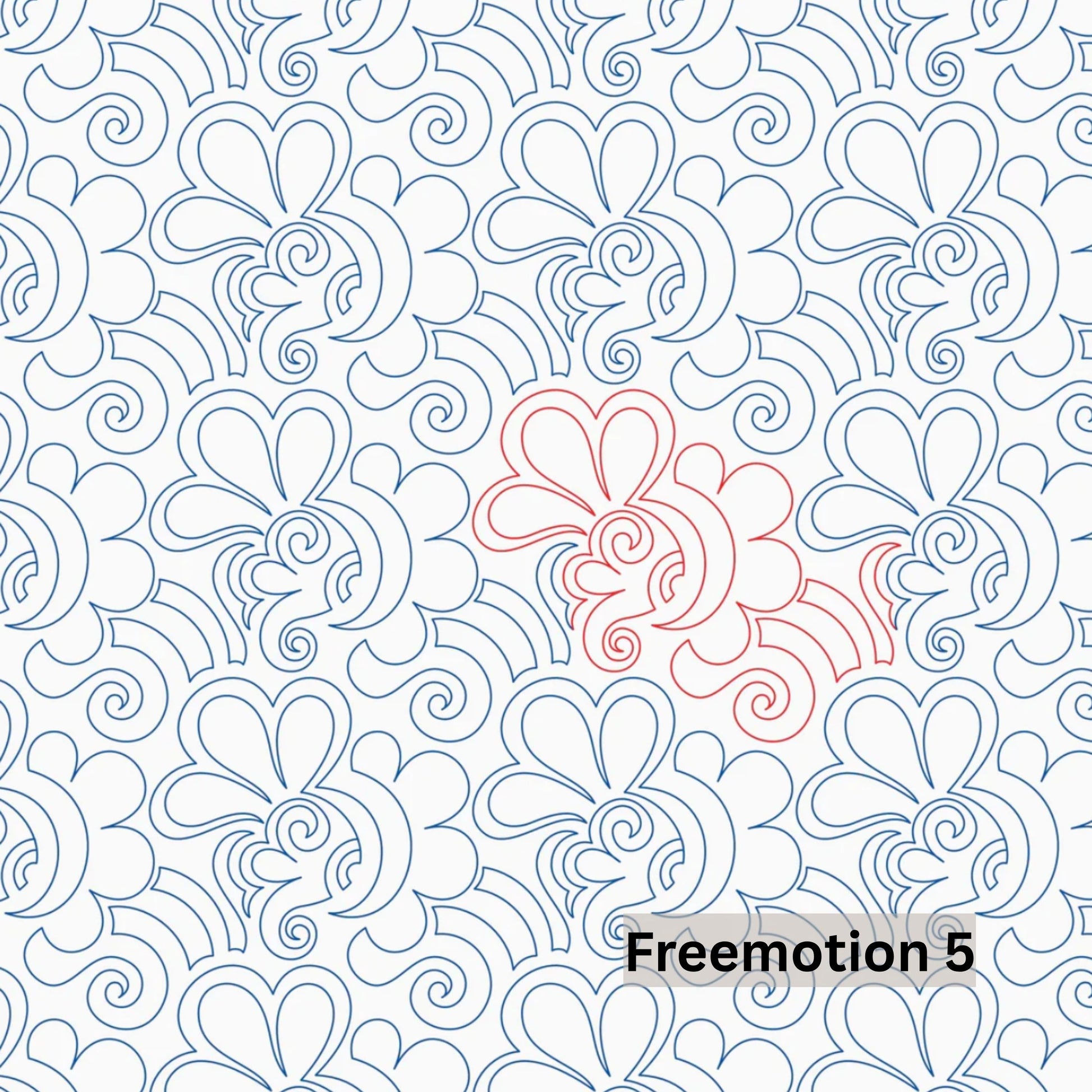 Flowers and Feathers Patterns Pantograph Patterns for Edge to Edge for Longarm Quilting - Good Vibes Quilt Shop