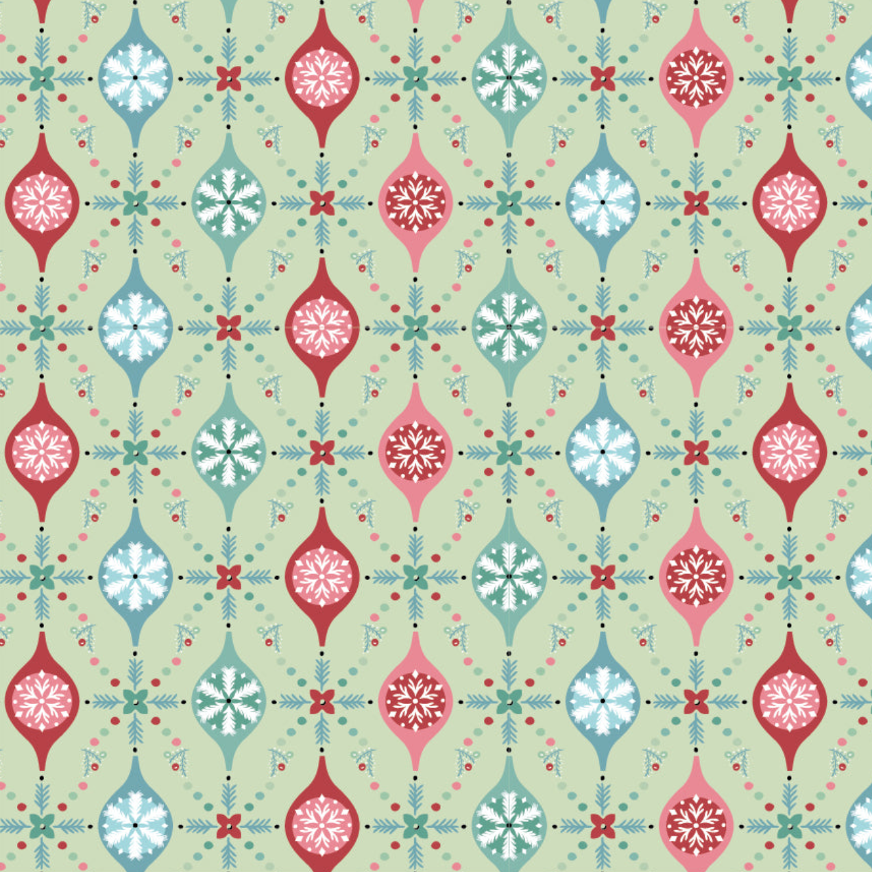 Frost and Flurry, Merry Berries Mint, FL25603, PREORDER!