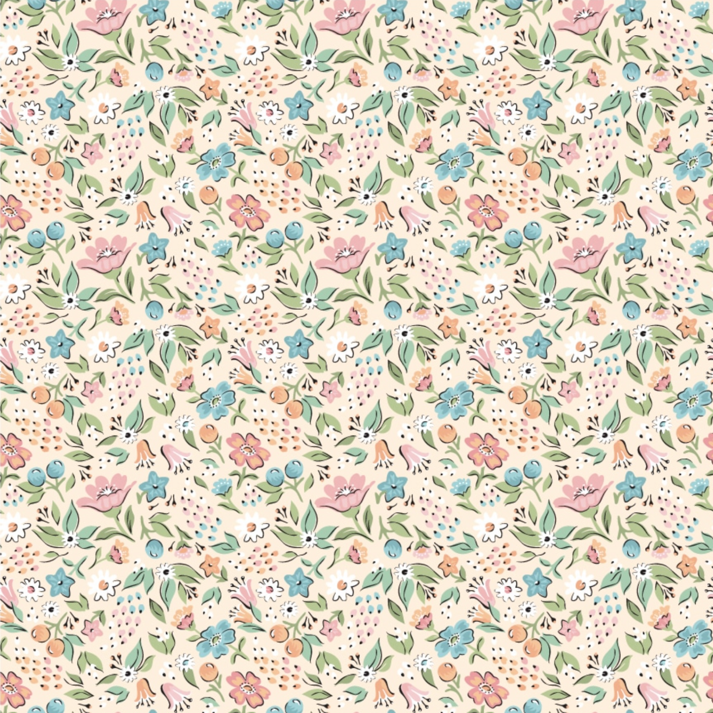 Garden Party, Freshly Picked Yellow, GP23316, sold by the 1/2 yard - Good Vibes Quilt Shop
