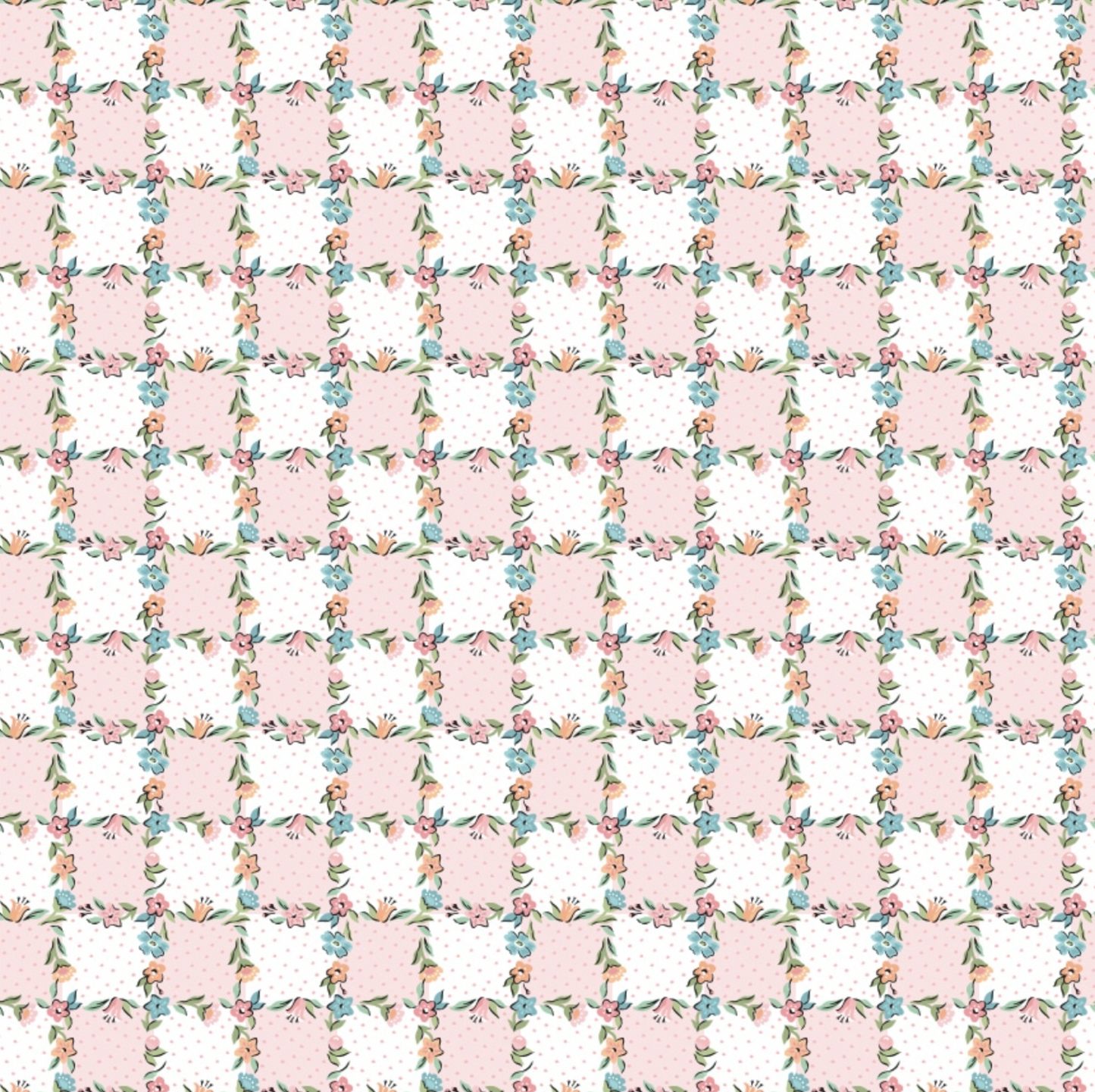 Garden Party, Lovely Lattice Blush, GP23312, sold by the 1/2 yard - Good Vibes Quilt Shop