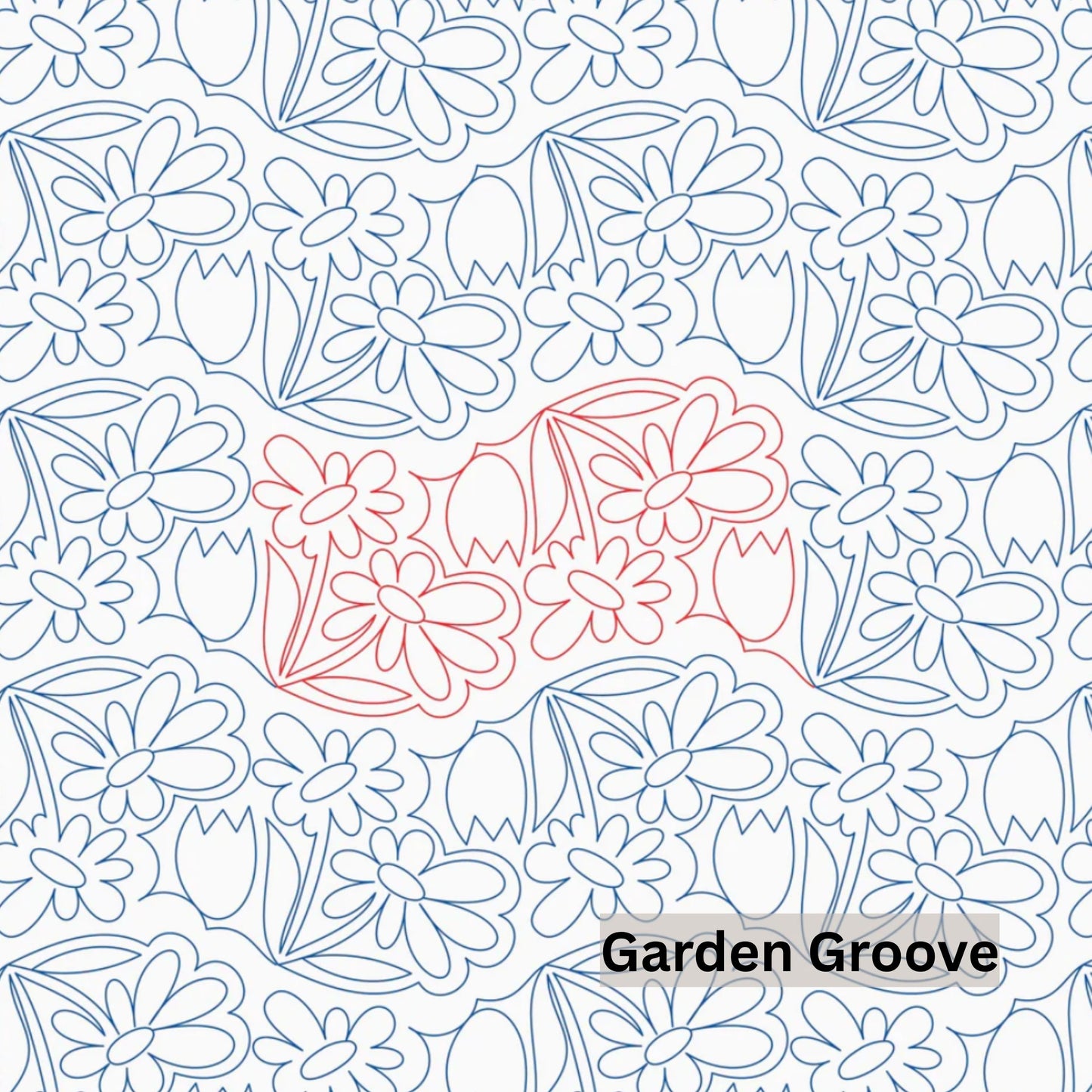 Flowers and Feathers Patterns Pantograph Patterns for Edge to Edge for Longarm Quilting - Good Vibes Quilt Shop