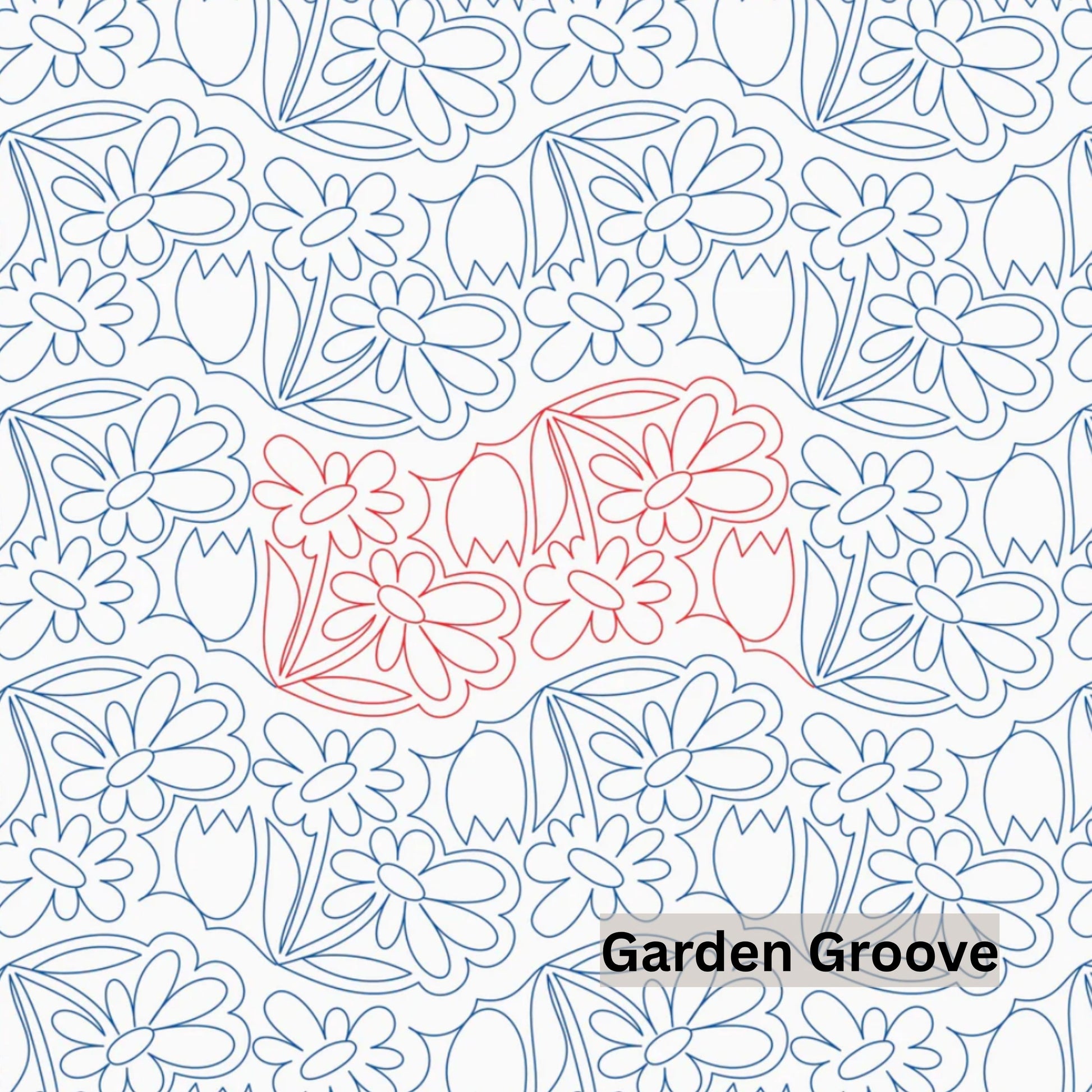 Flowers and Feathers Patterns Pantograph Patterns for Edge to Edge for Longarm Quilting - Good Vibes Quilt Shop