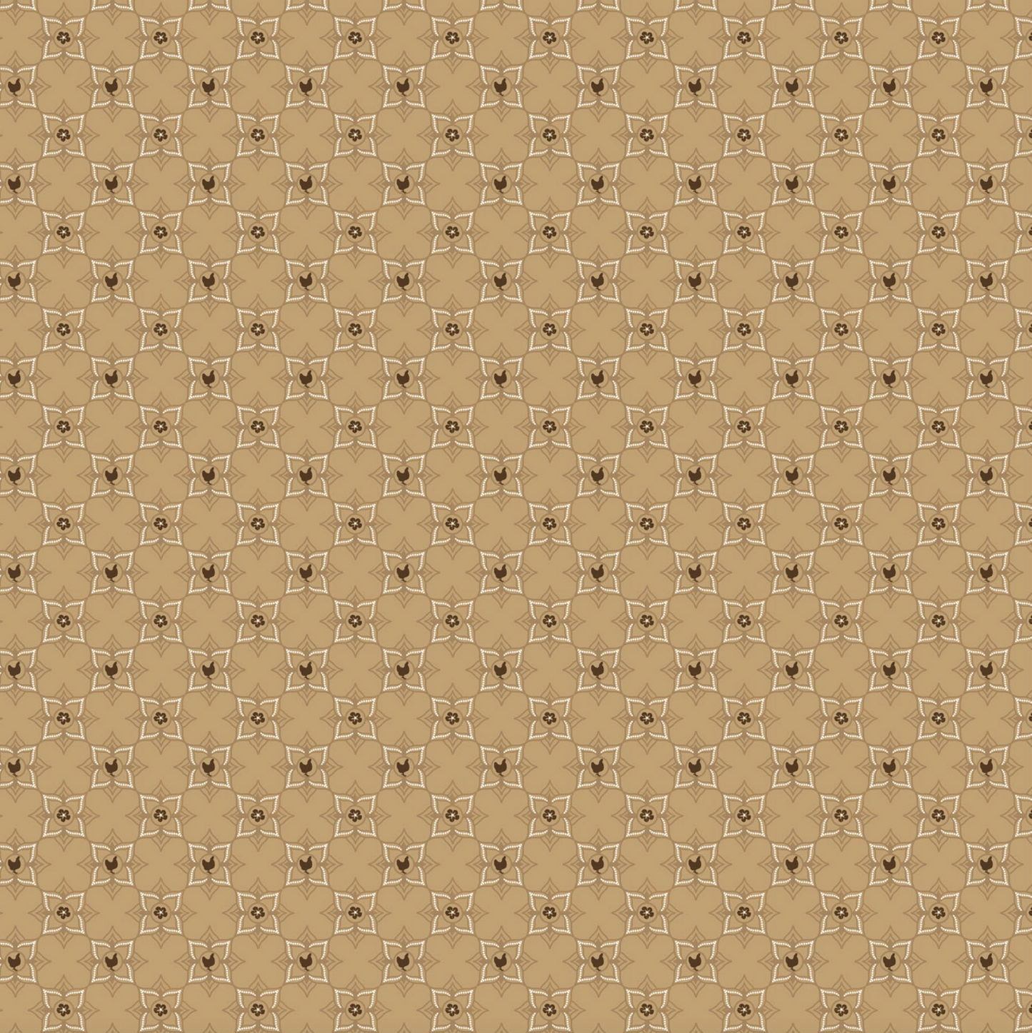 Barnyard Bandana, a PC Basic, Brown Buckle, BB21317, sold by 1/2 yard - Good Vibes Quilt Shop