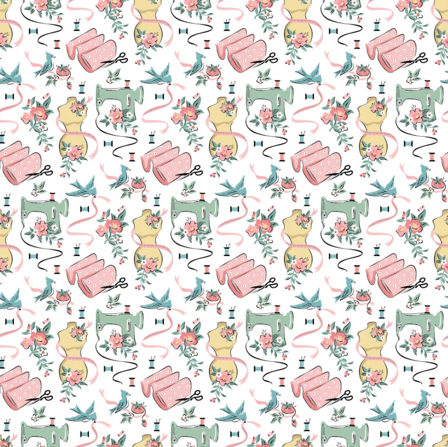 Granny's Sewing Room, Sewing Room White, GS25925, PREORDER! - Good Vibes Quilt Shop