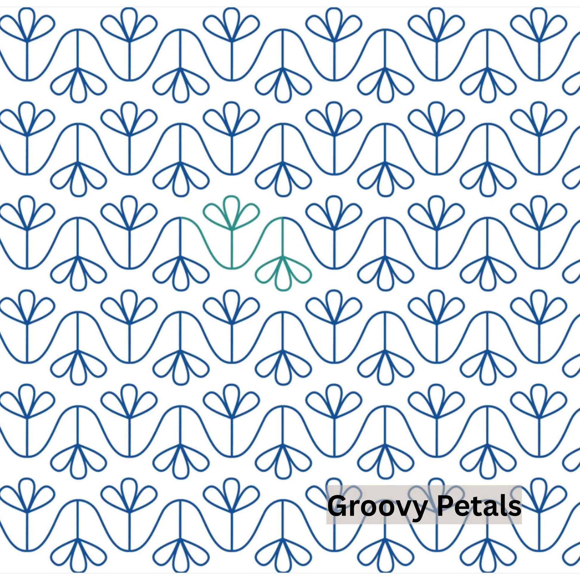 Flowers and Feathers Patterns Pantograph Patterns for Edge to Edge for Longarm Quilting - Good Vibes Quilt Shop