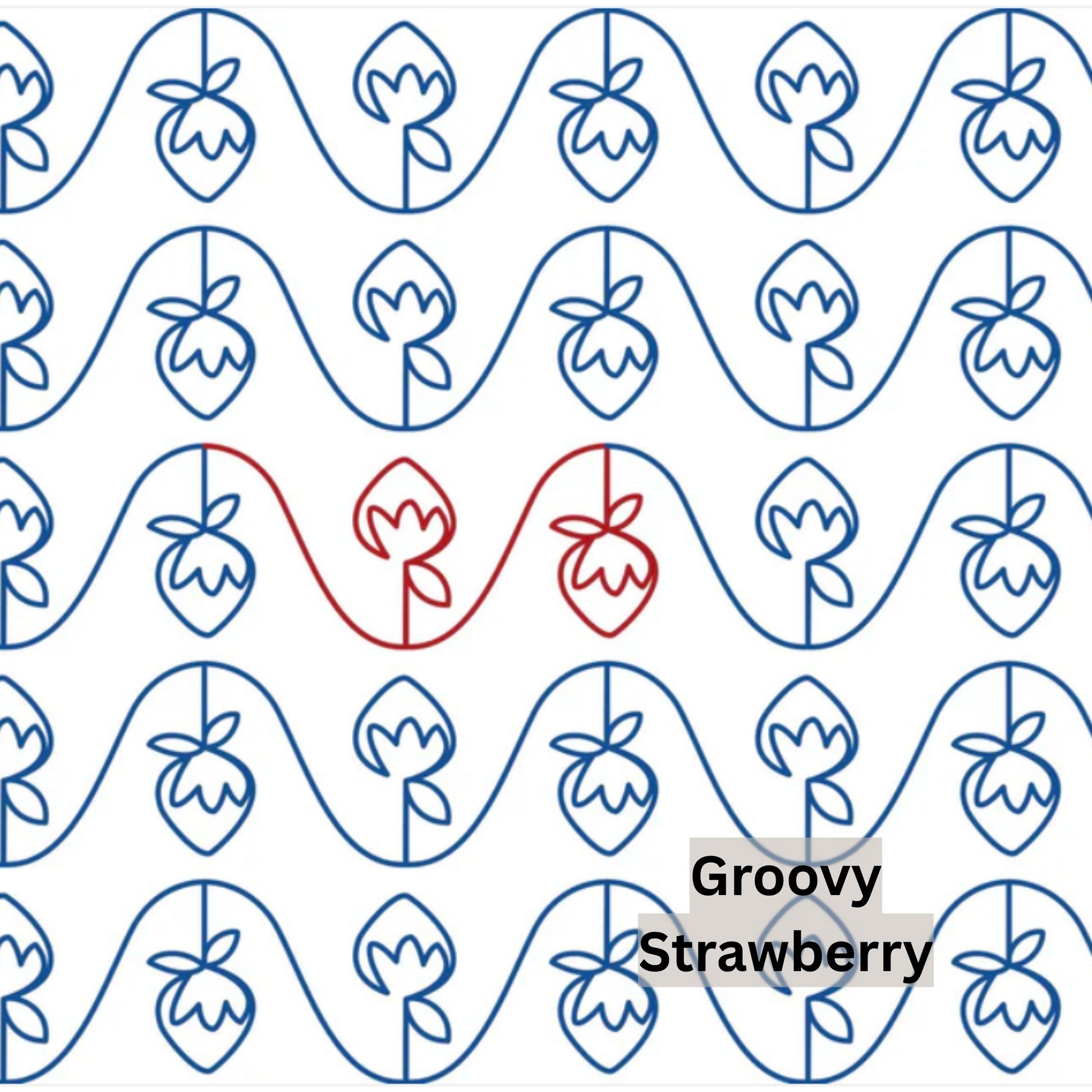 Fruit, Food and Fungi Pantograph Patterns for Edge to Edge for Longarm Quilting - Good Vibes Quilt Shop