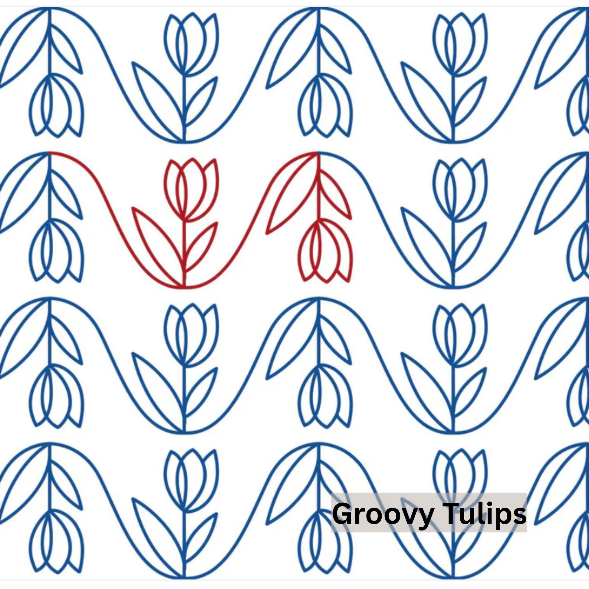 Flowers and Feathers Patterns Pantograph Patterns for Edge to Edge for Longarm Quilting - Good Vibes Quilt Shop