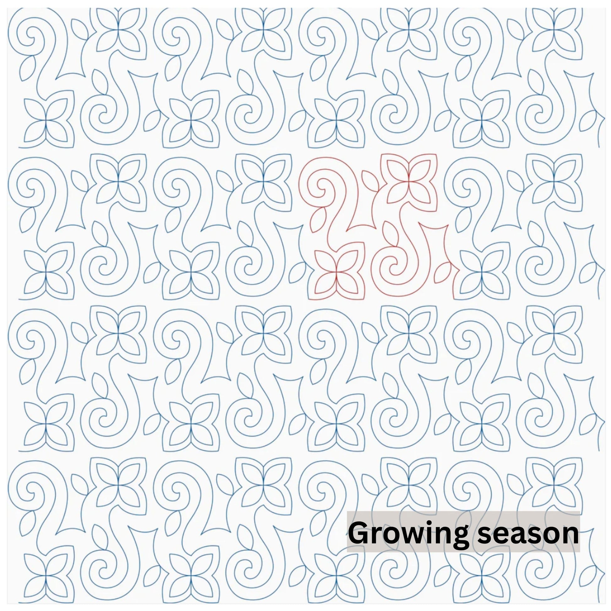 Flowers and Feathers Patterns Pantograph Patterns for Edge to Edge for Longarm Quilting - Good Vibes Quilt Shop