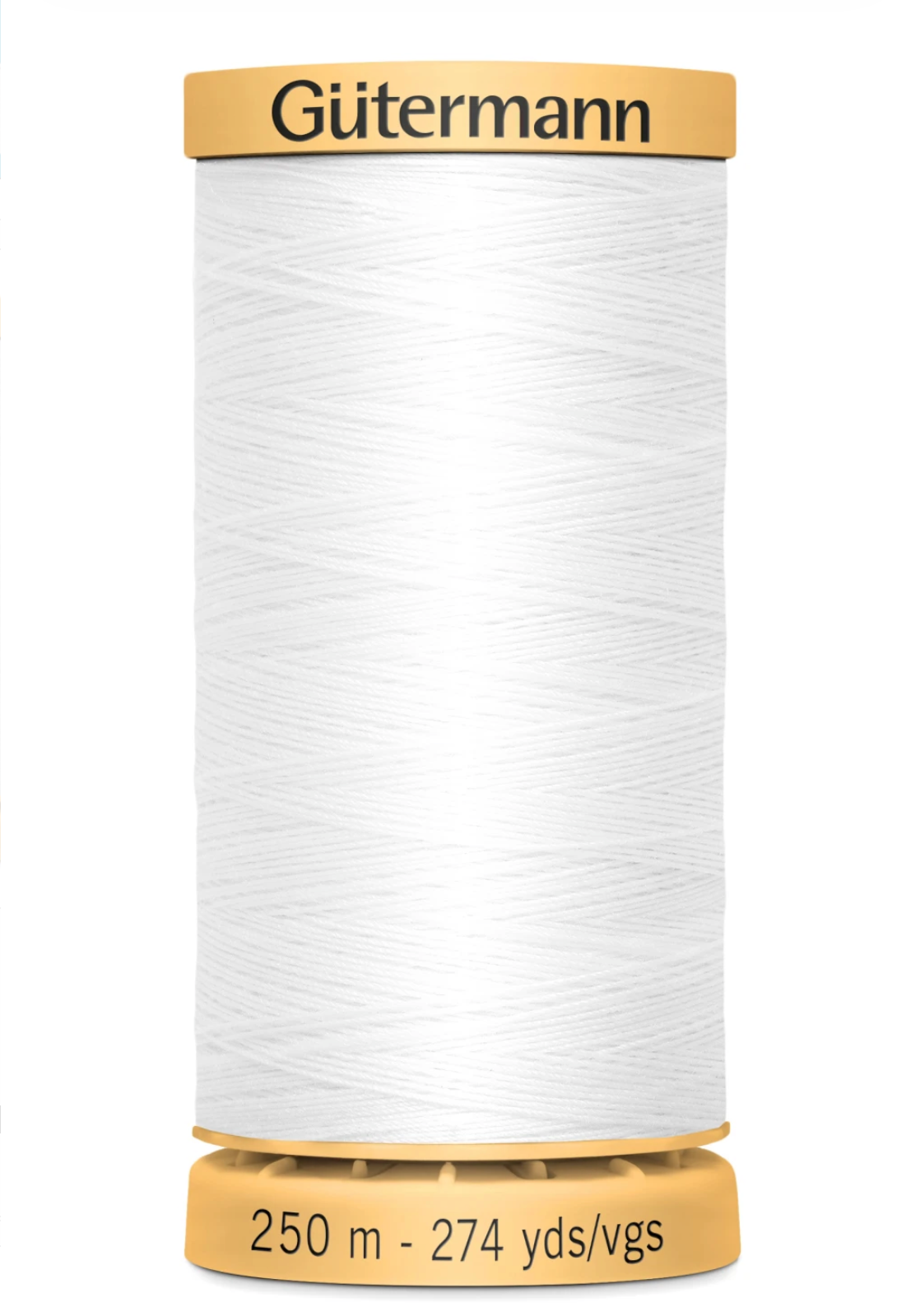 Gütermann Cotton Thread, 50 250m/273yds White, 251M-1006