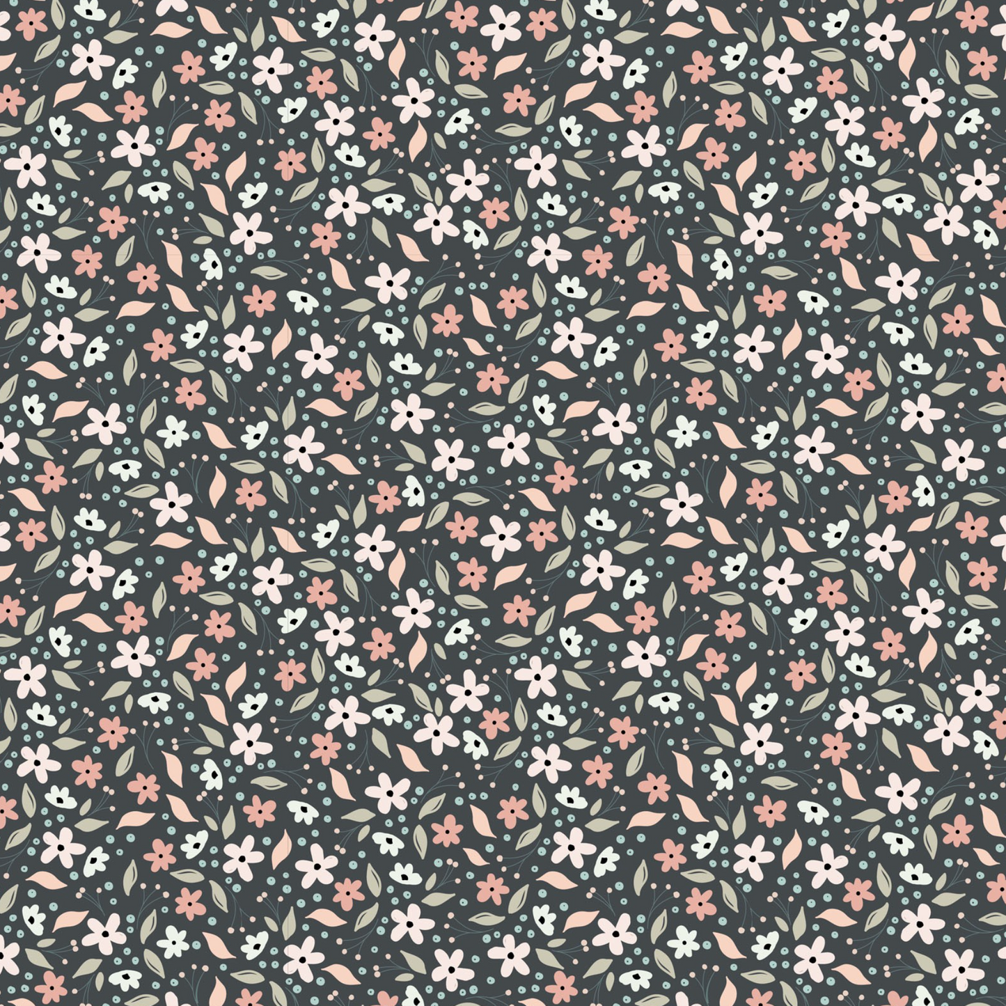 House and Home, HH22161 Cicely Black, sold by the 1/2 yard - Good Vibes Quilt Shop