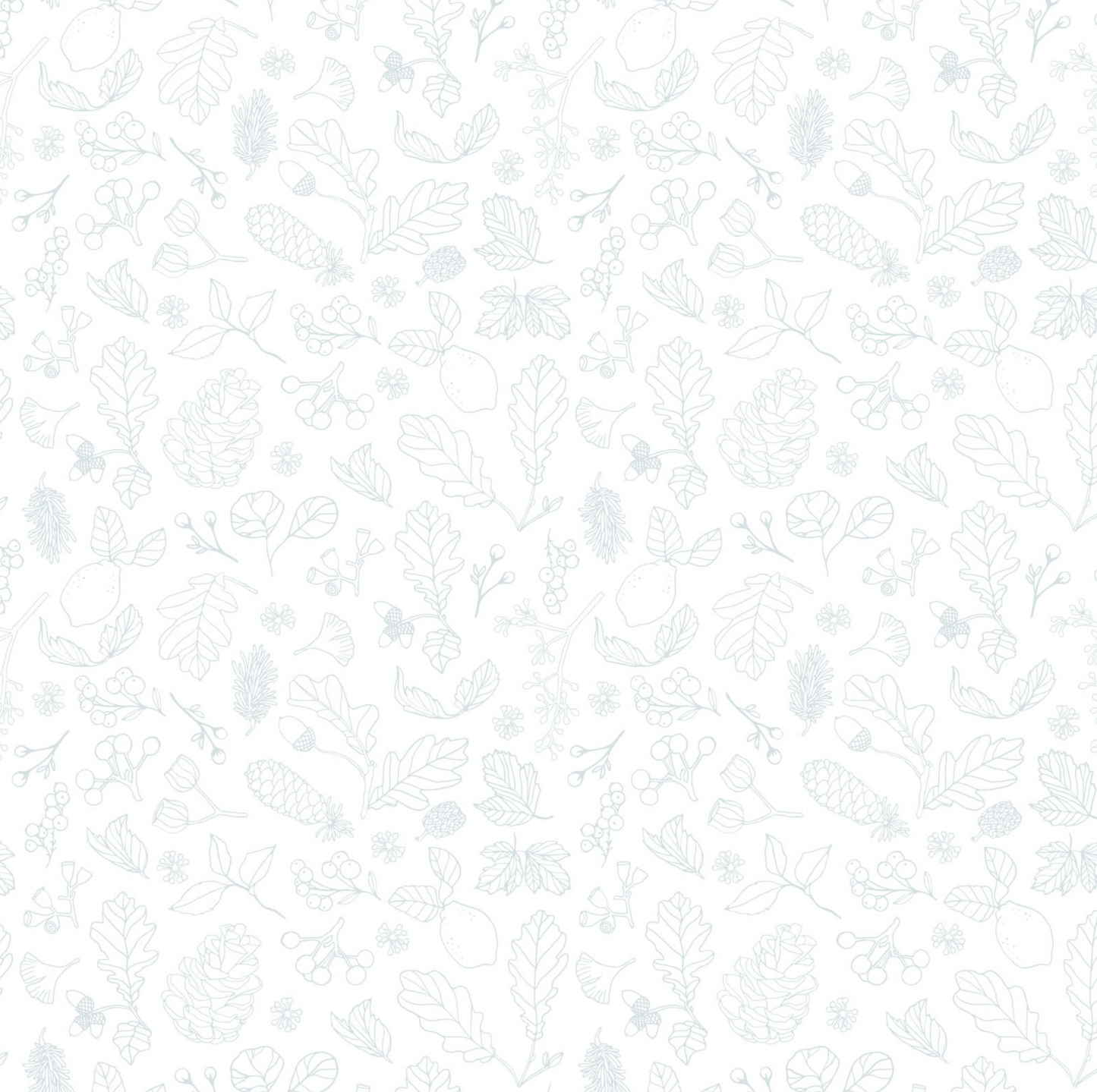 House and Home, HH22165 Forest White, sold by the 1/2 yard - Good Vibes Quilt Shop