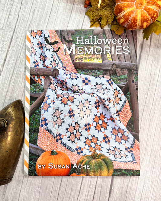 Halloween Memories, a Quilt and Cross Stitch Book, by Susan Ache ISE-960 - Good Vibes Quilt Shop