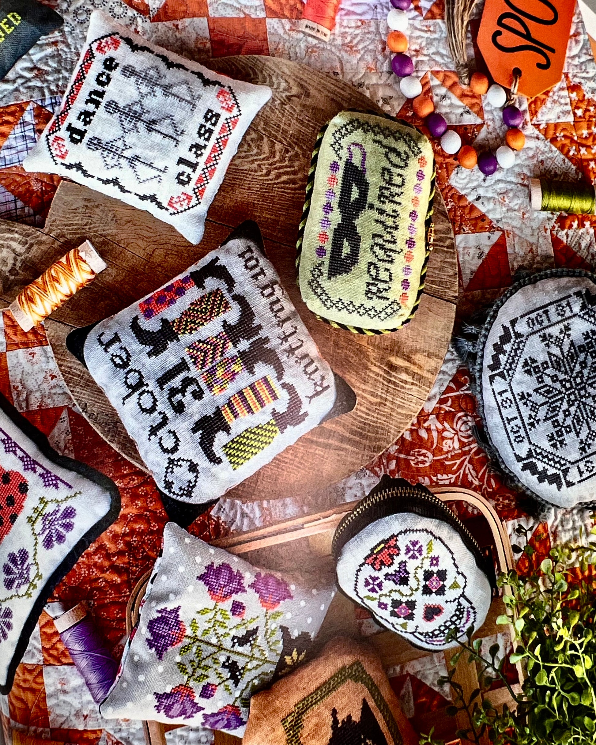 Halloween Memories, a Quilt and Cross Stitch Book, by Susan Ache ISE-960 - Good Vibes Quilt Shop