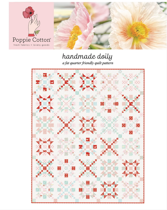 Handmade Doily Quilt Pattern, for Home Sweet Home MKP23129 Quilt Pattern, Fat Quarter Friendly, Easy Vintage Quilt Pattern